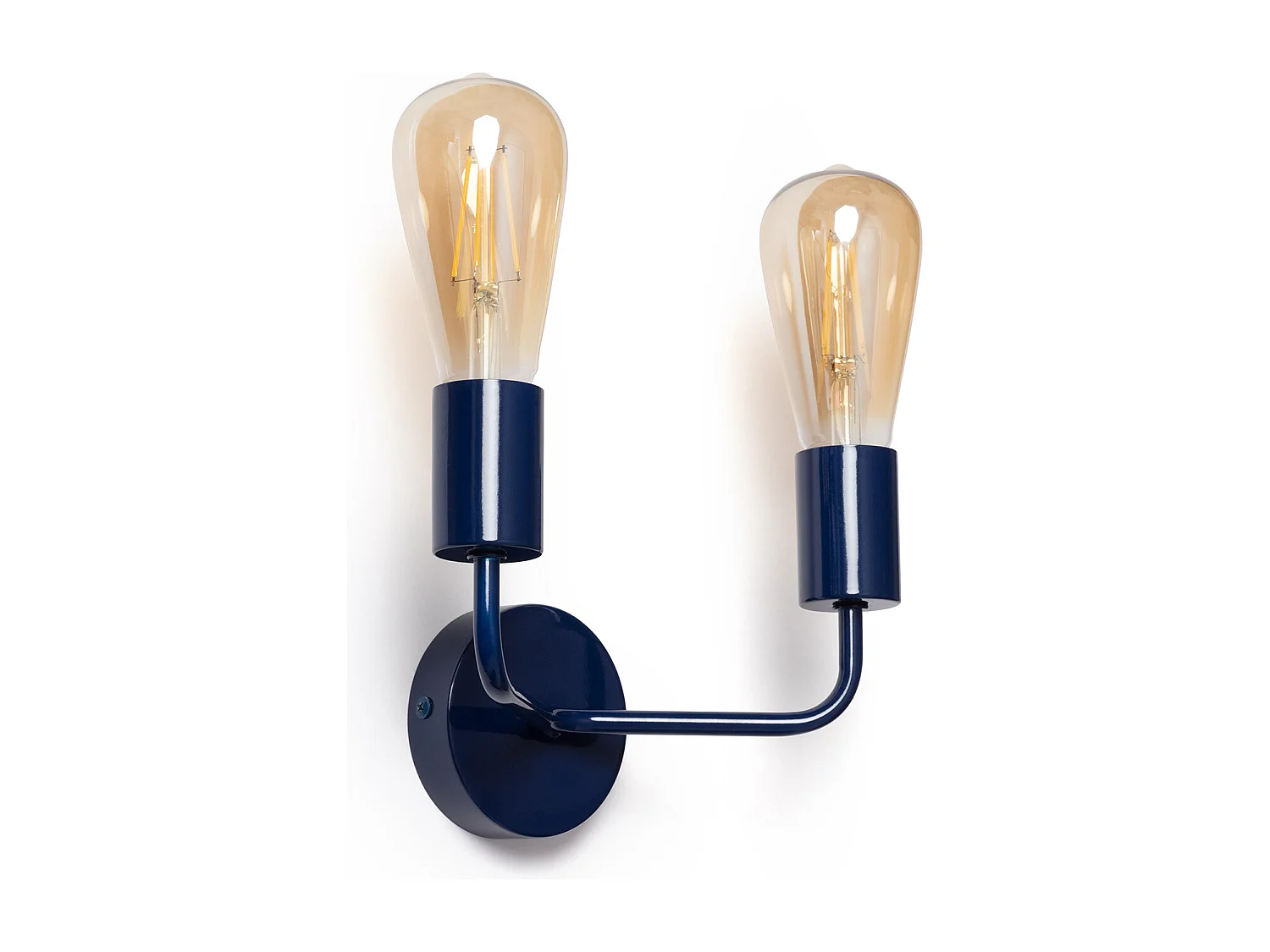 Lampe Murale Métal 2 Spots Jayso  Bleu