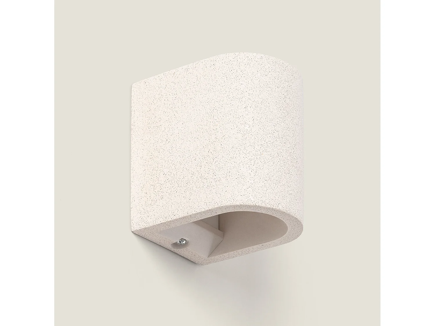 Applique Murale Ciment Éclairage Double Face Kediri Beige