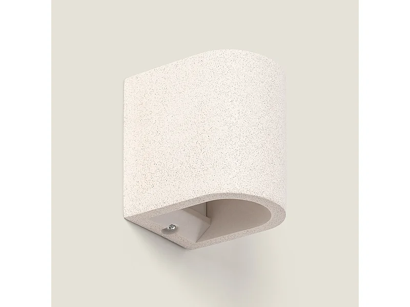 Applique Murale Ciment Éclairage Double Face Kediri Beige