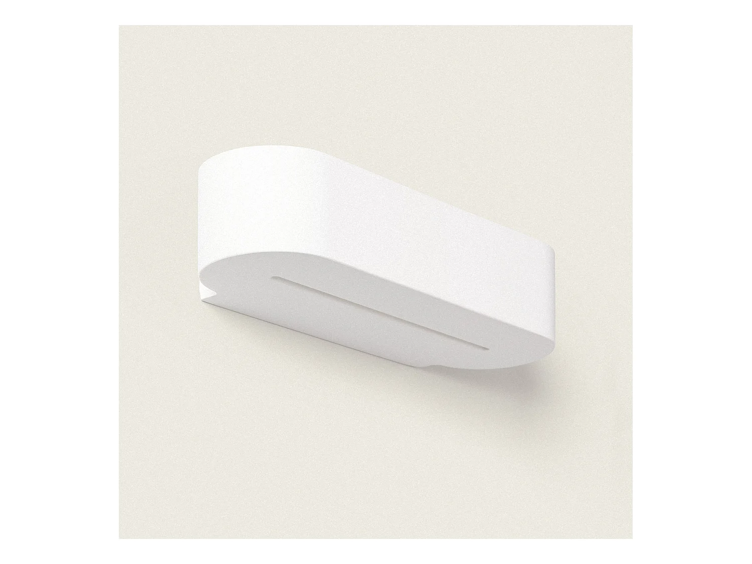 Applique Murale Plâtre Double Éclairage Lonjong  Blanc