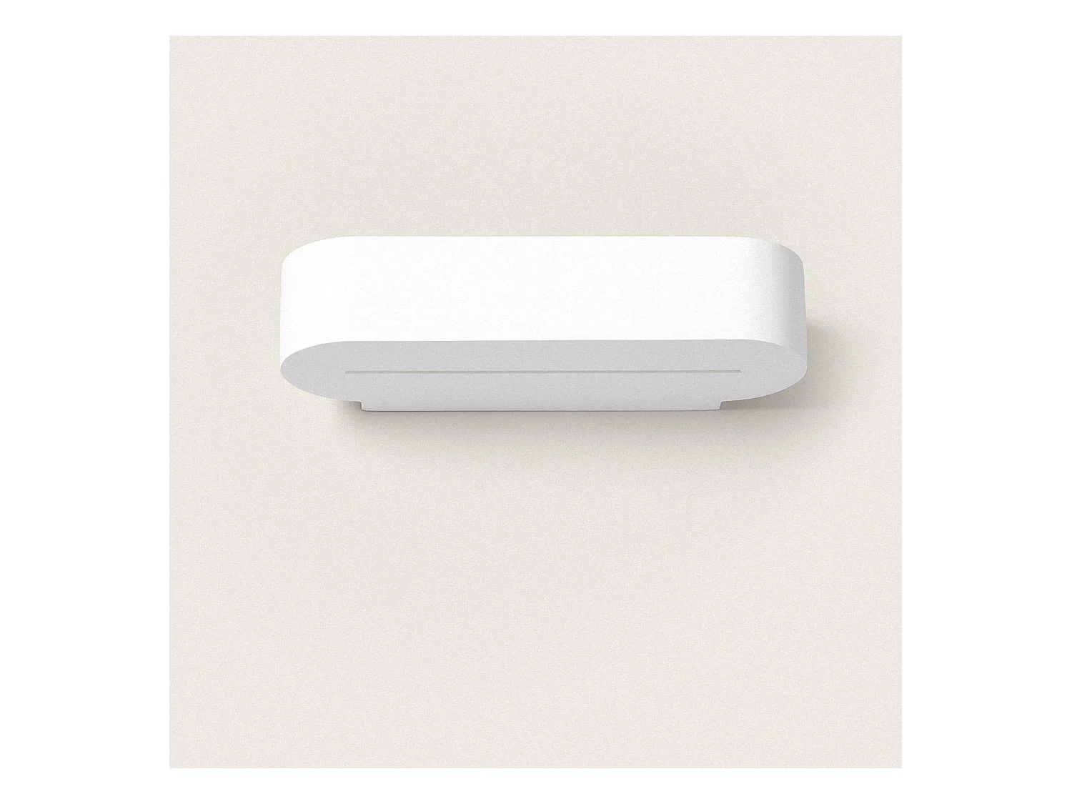 Applique Murale Plâtre Double Éclairage Lonjong  Blanc