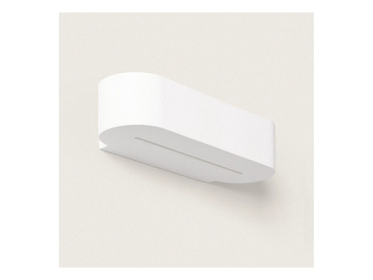 Applique Murale Plâtre Double Éclairage Lonjong  Blanc