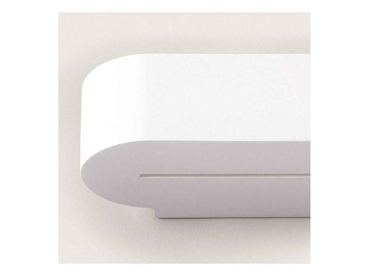 Applique Murale Plâtre Double Éclairage Lonjong  Blanc