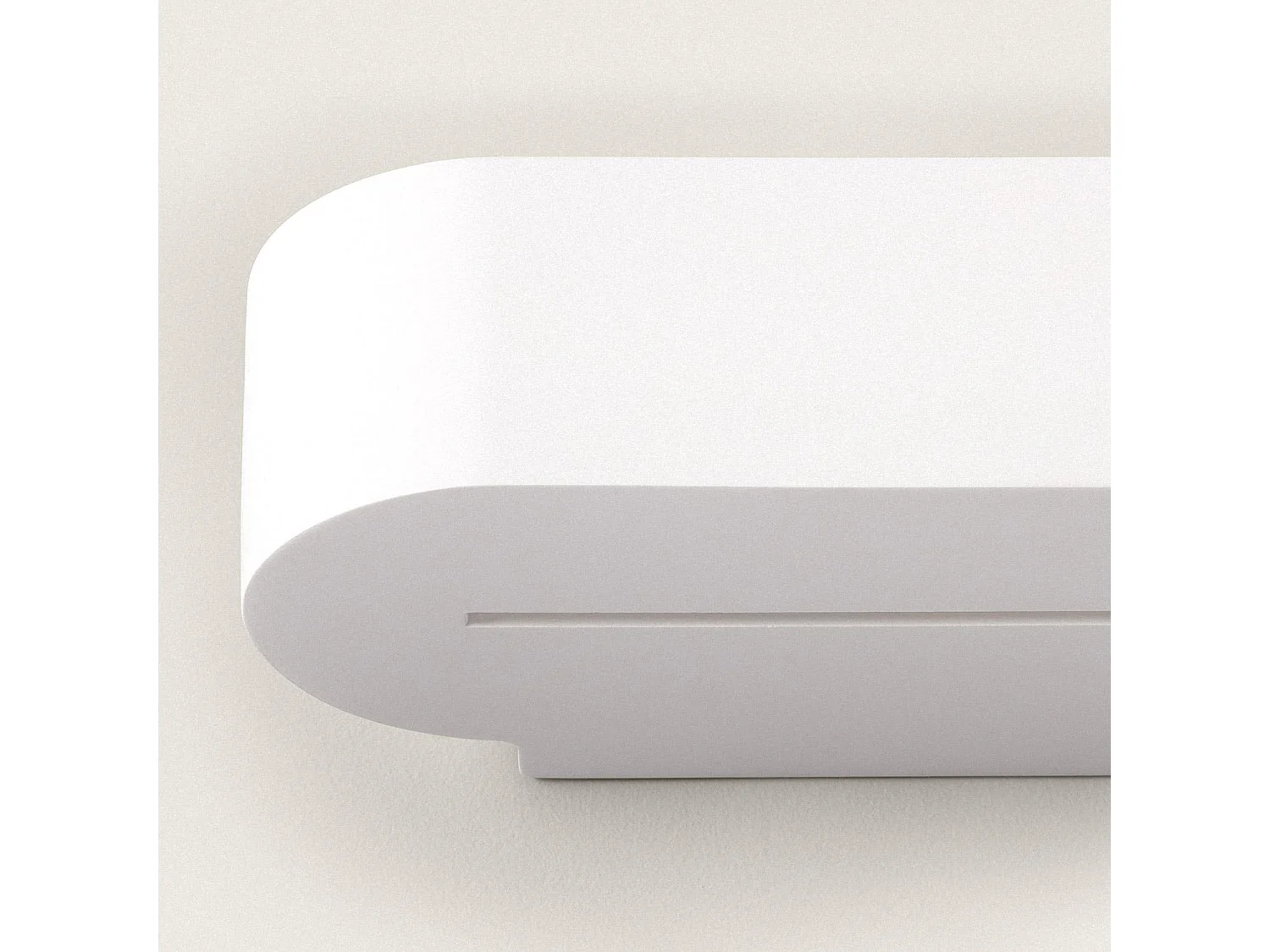 Applique Murale Plâtre Double Éclairage Lonjong  Blanc