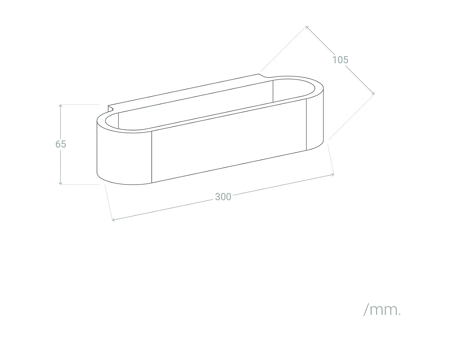 Applique Murale Plâtre Double Éclairage Lonjong  Blanc