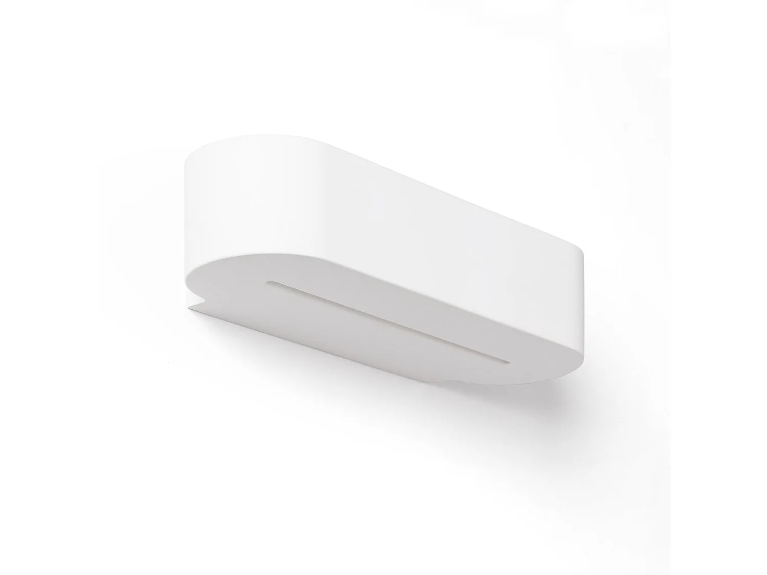 Applique da Parete Gesso Illuminazione Doppia Luce Lonjong Bianco