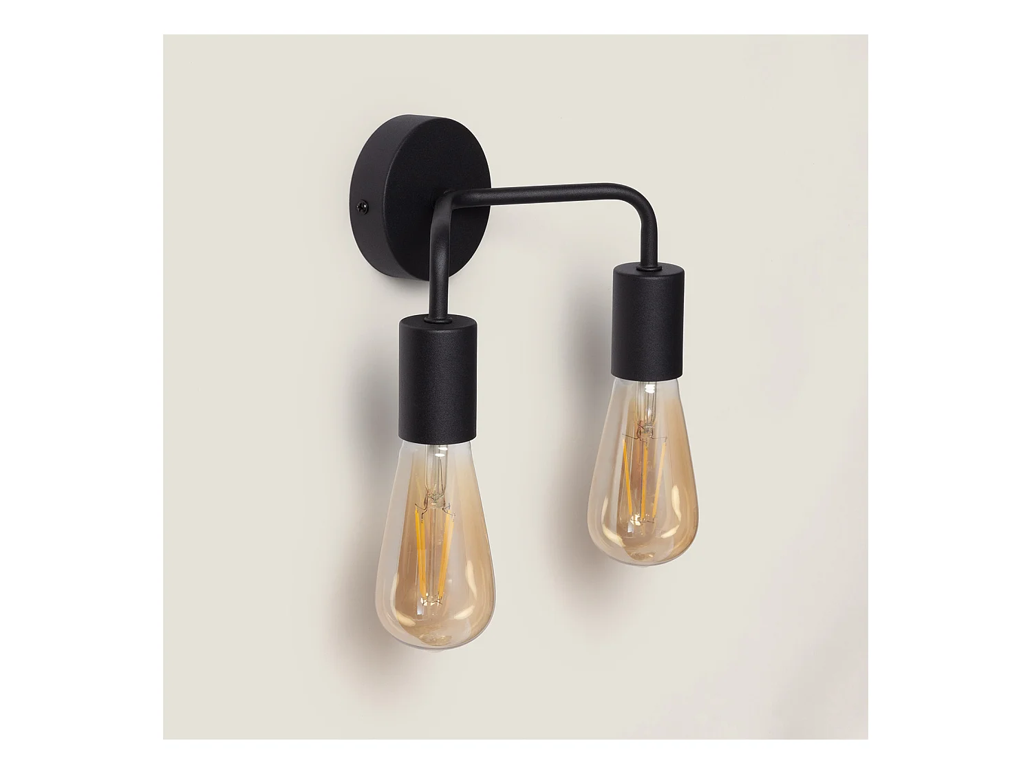 Lampe Murale Métal Jayso 2 Spots Rouge