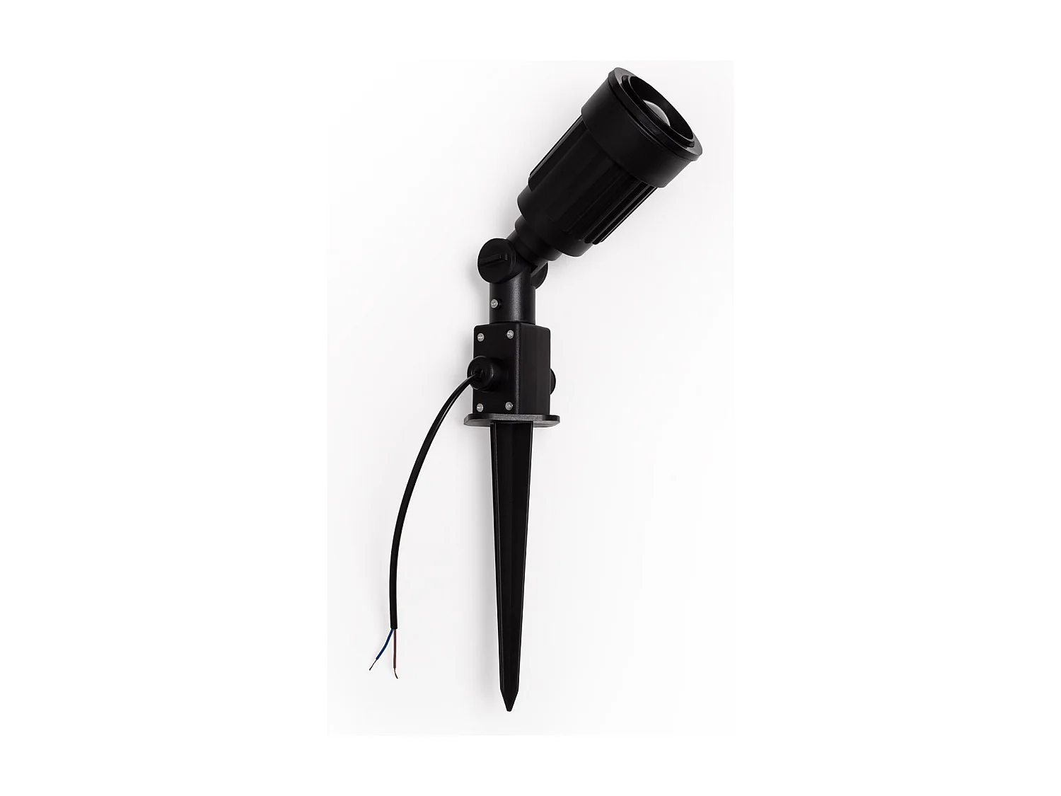 Spot Extérieur sur Piquet Alcorisa pour Ampoule E27 Noir