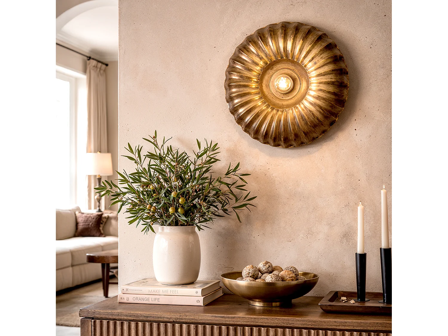 Applique da Parete Metallo Ronith ILUZZIA Oro