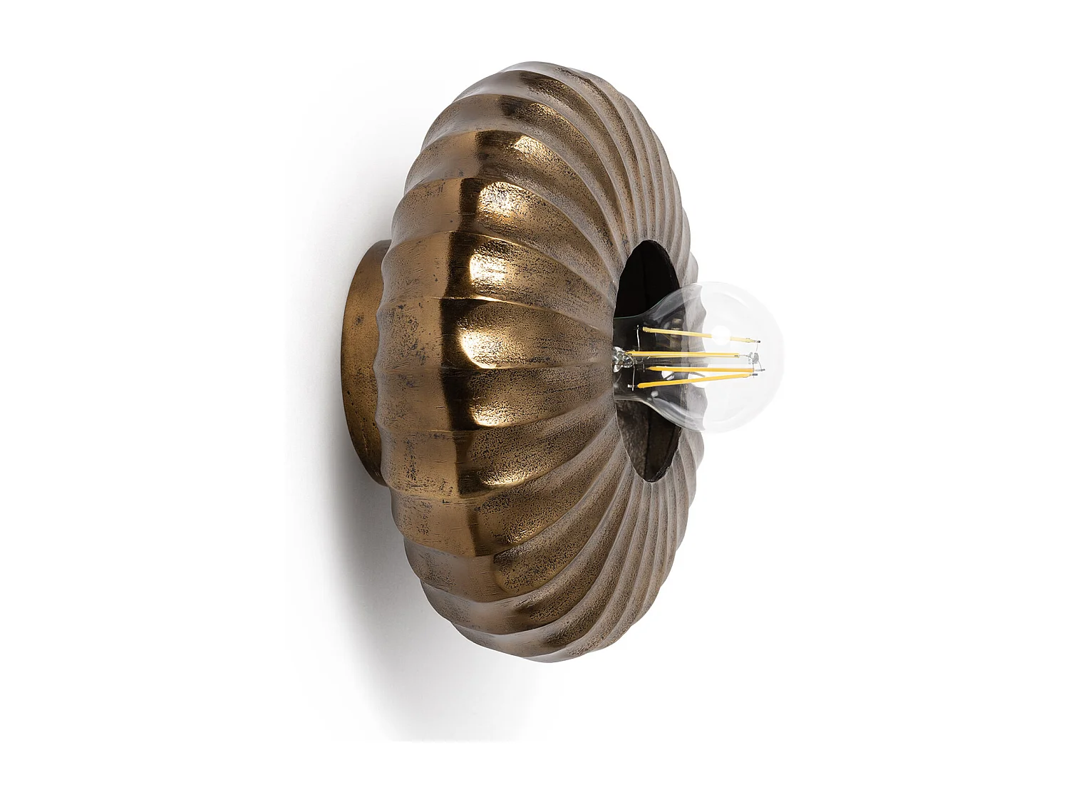 Applique da Parete in Alluminio Ronith ILUZZIA Ottone