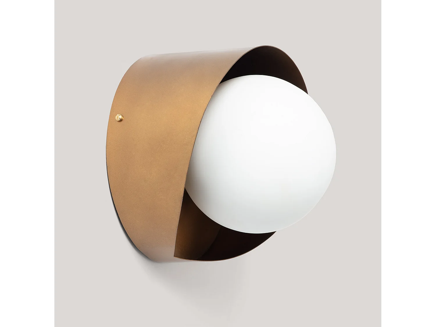 Applique Murale Métal et Verre Ishan III ILUZZIA Doré