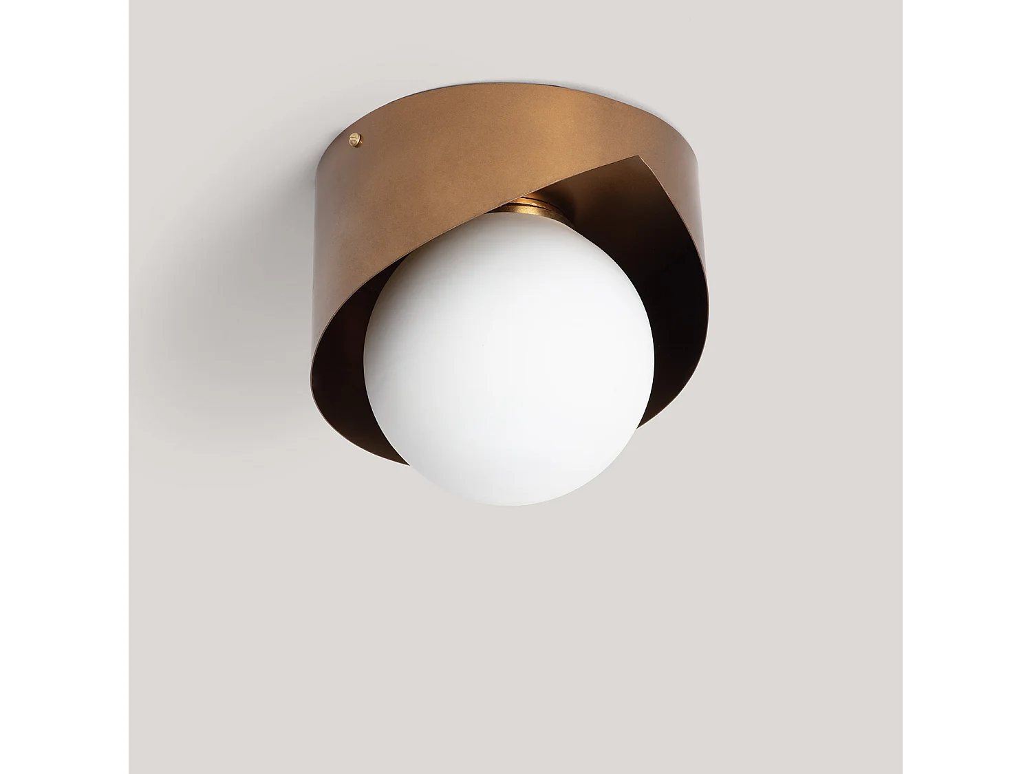 Applique Murale Métal et Verre Ishan III ILUZZIA Doré