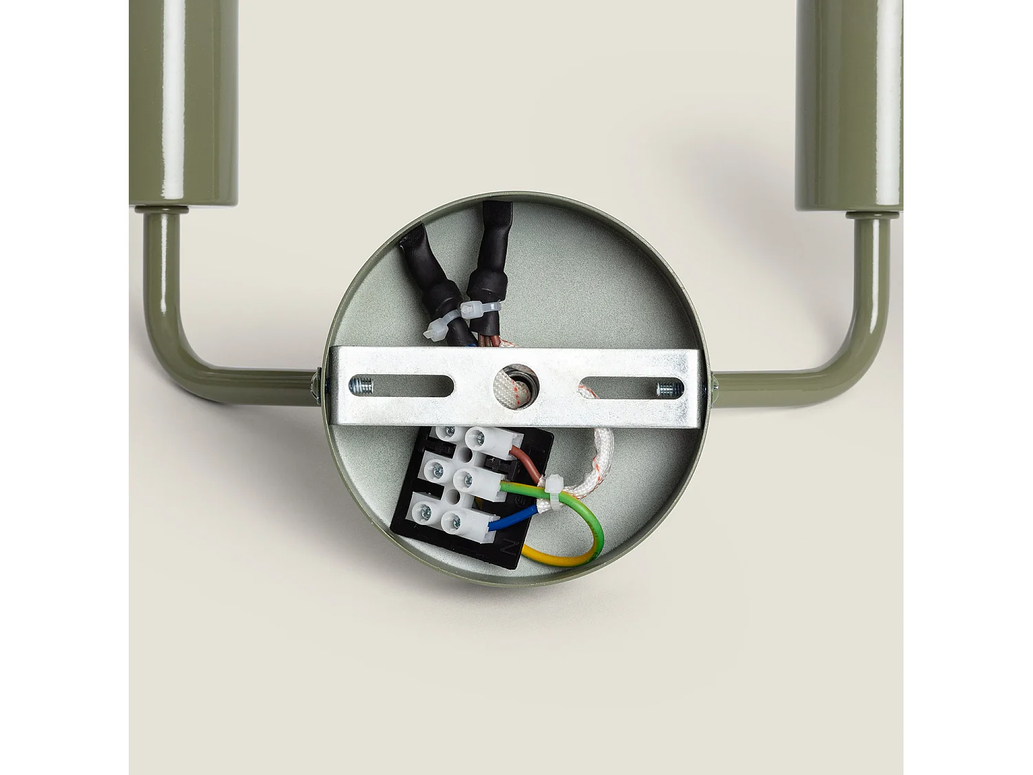 Lámpara de Pared de Metal 2 Focos Jayso Verde