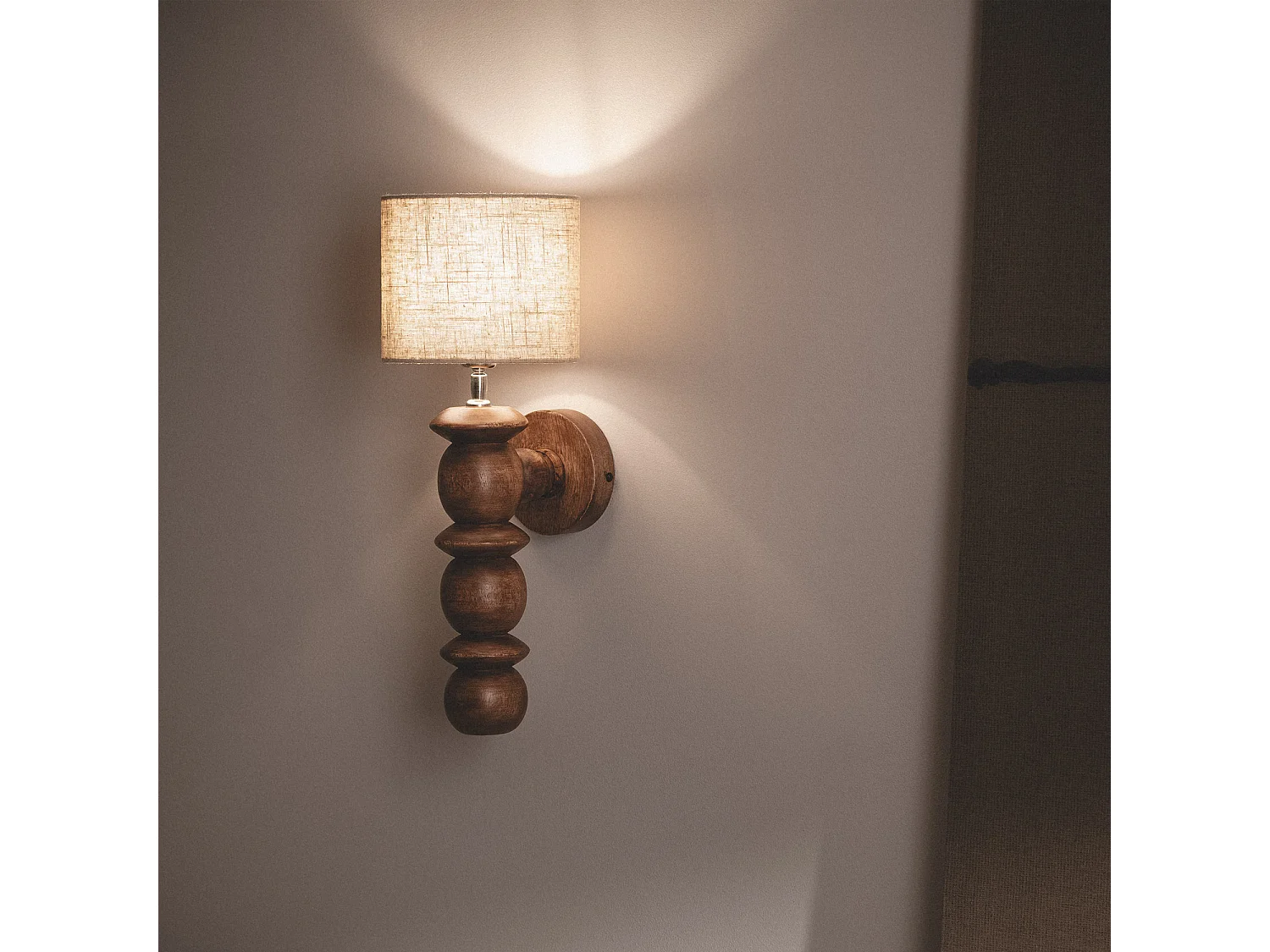 Lampe Murale Malik ILUZZIA Beige