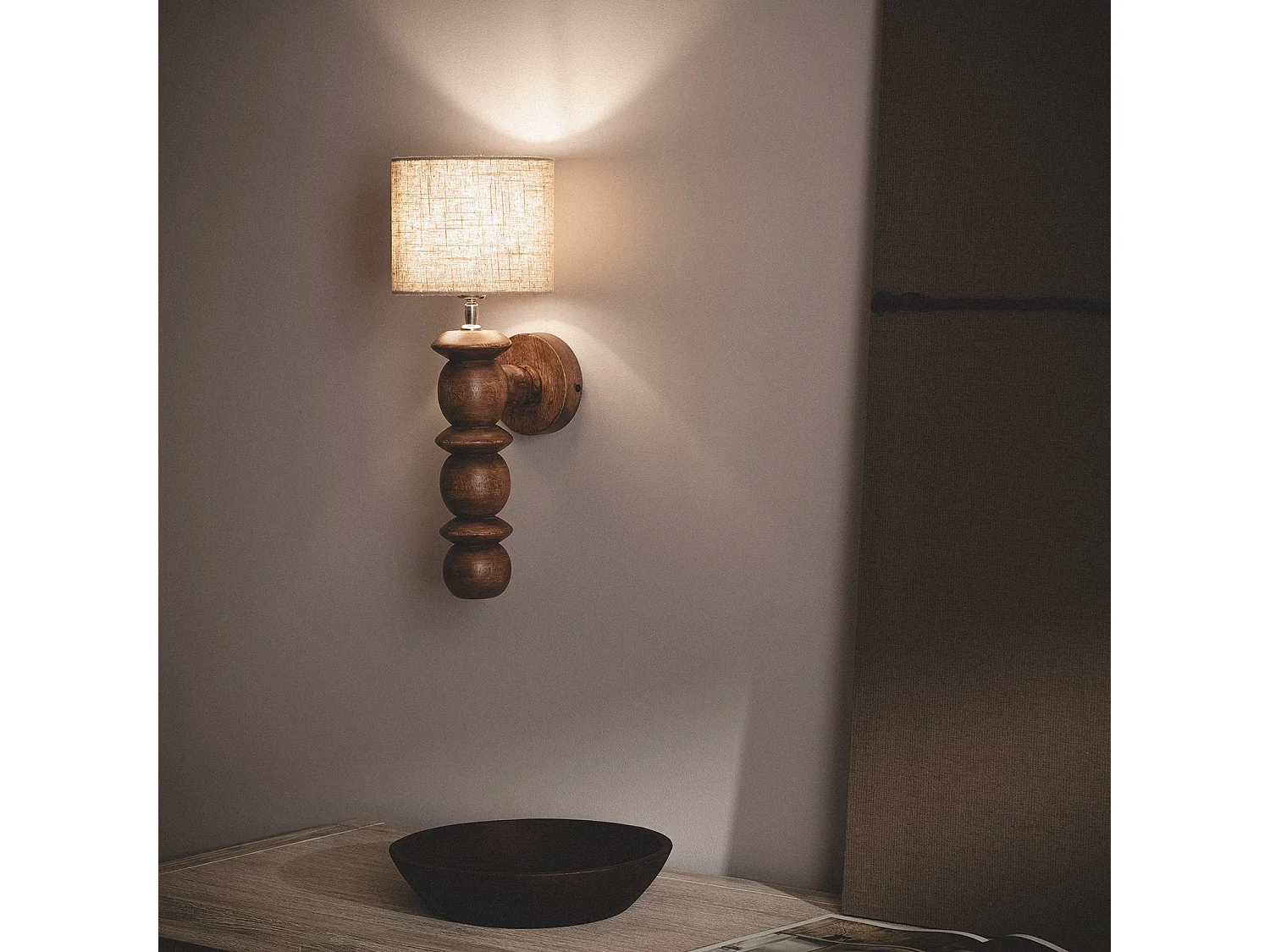 Lampe Murale Malik ILUZZIA Beige