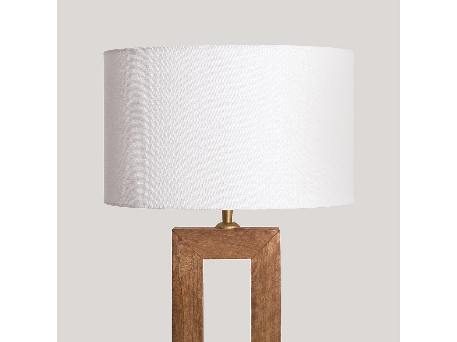 Lampada da Terra Legno Abner Naturale