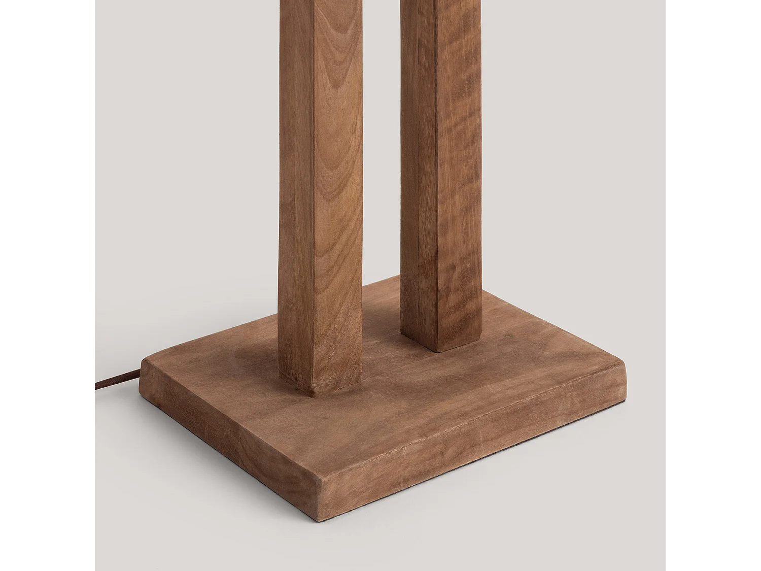 Lampada da Terra Legno Abner Naturale