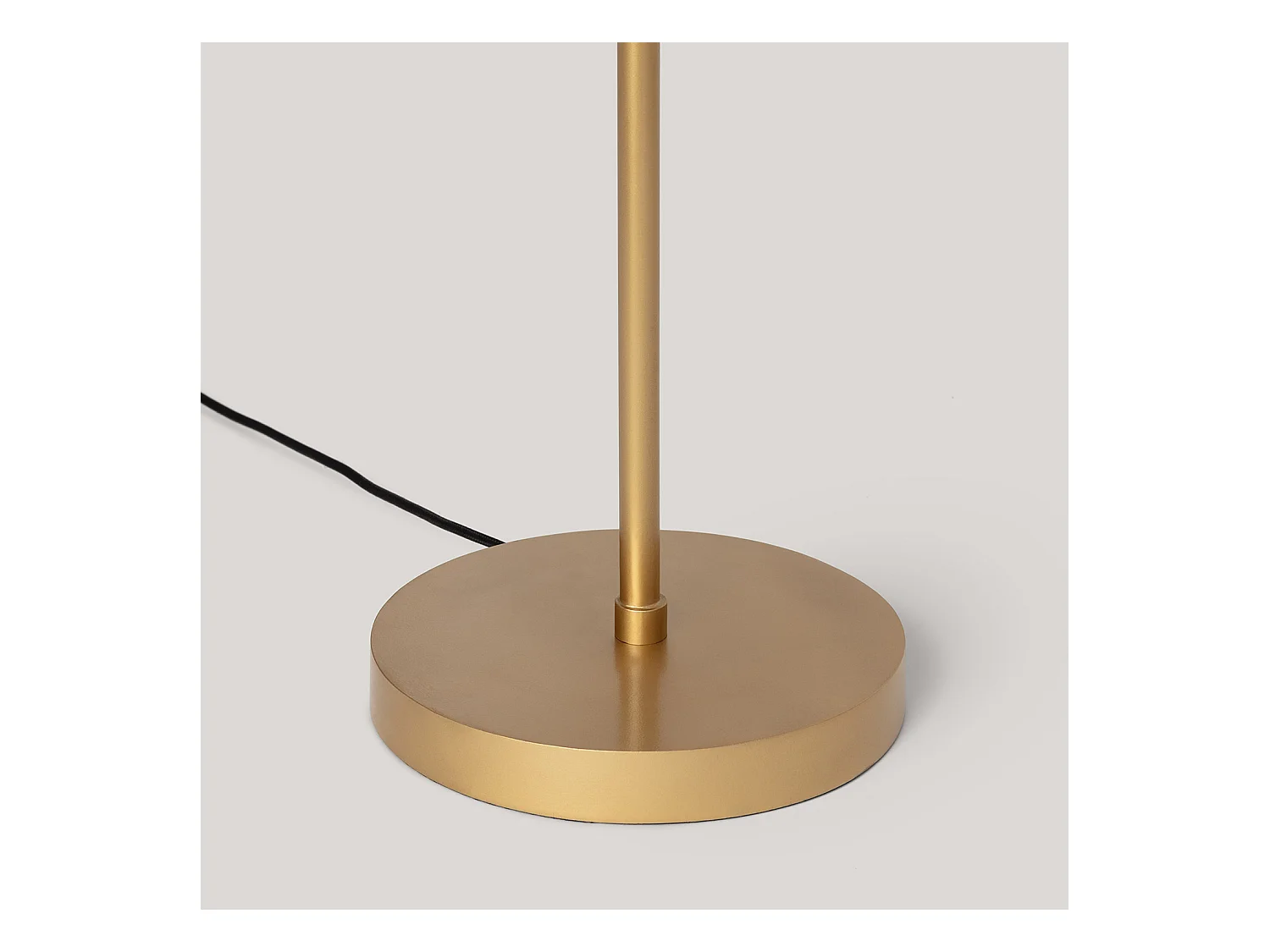 Lampadaire Métal et Verre Routi  Doré