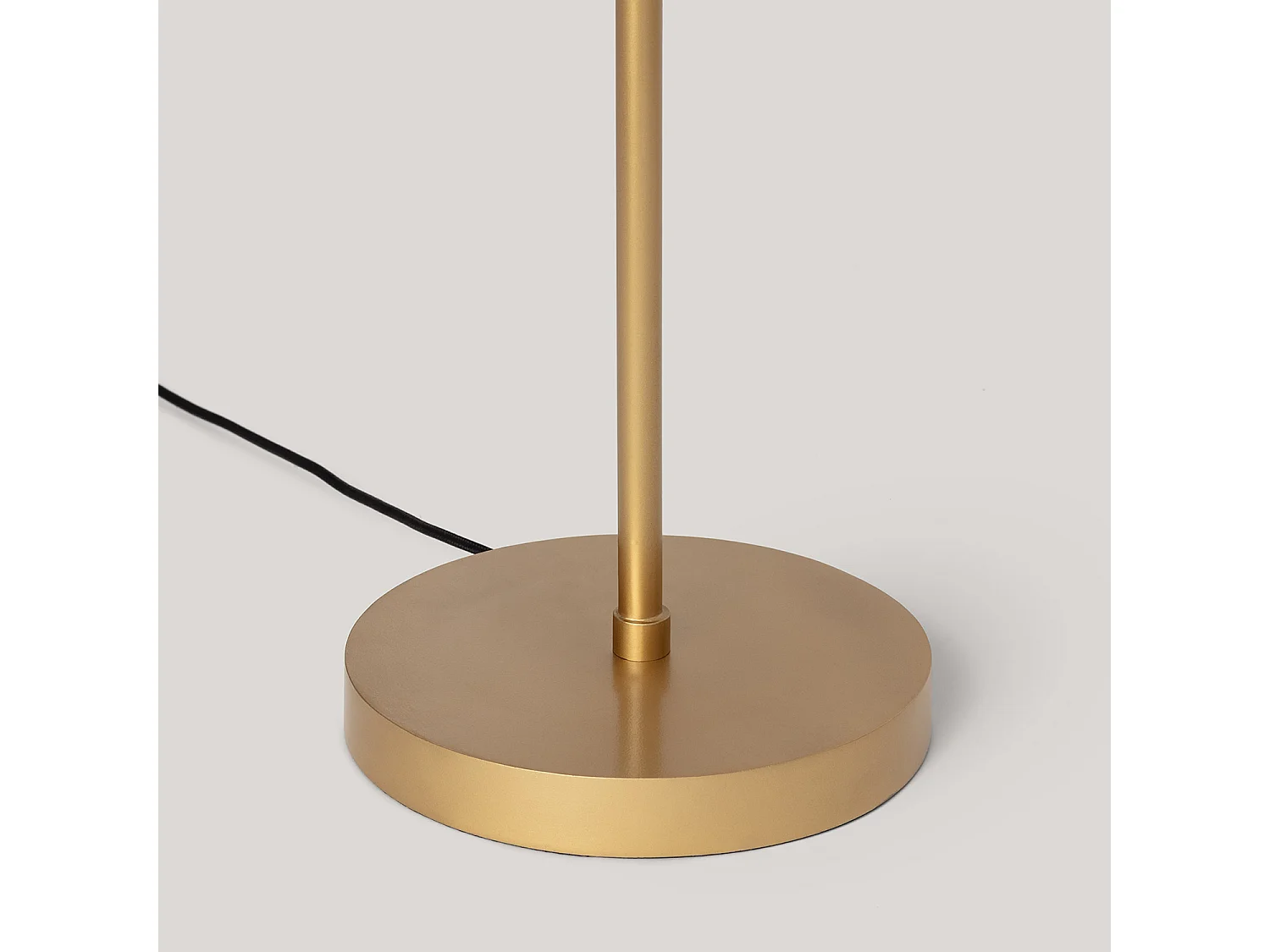 Lampadaire Métal et Verre Routi  Doré