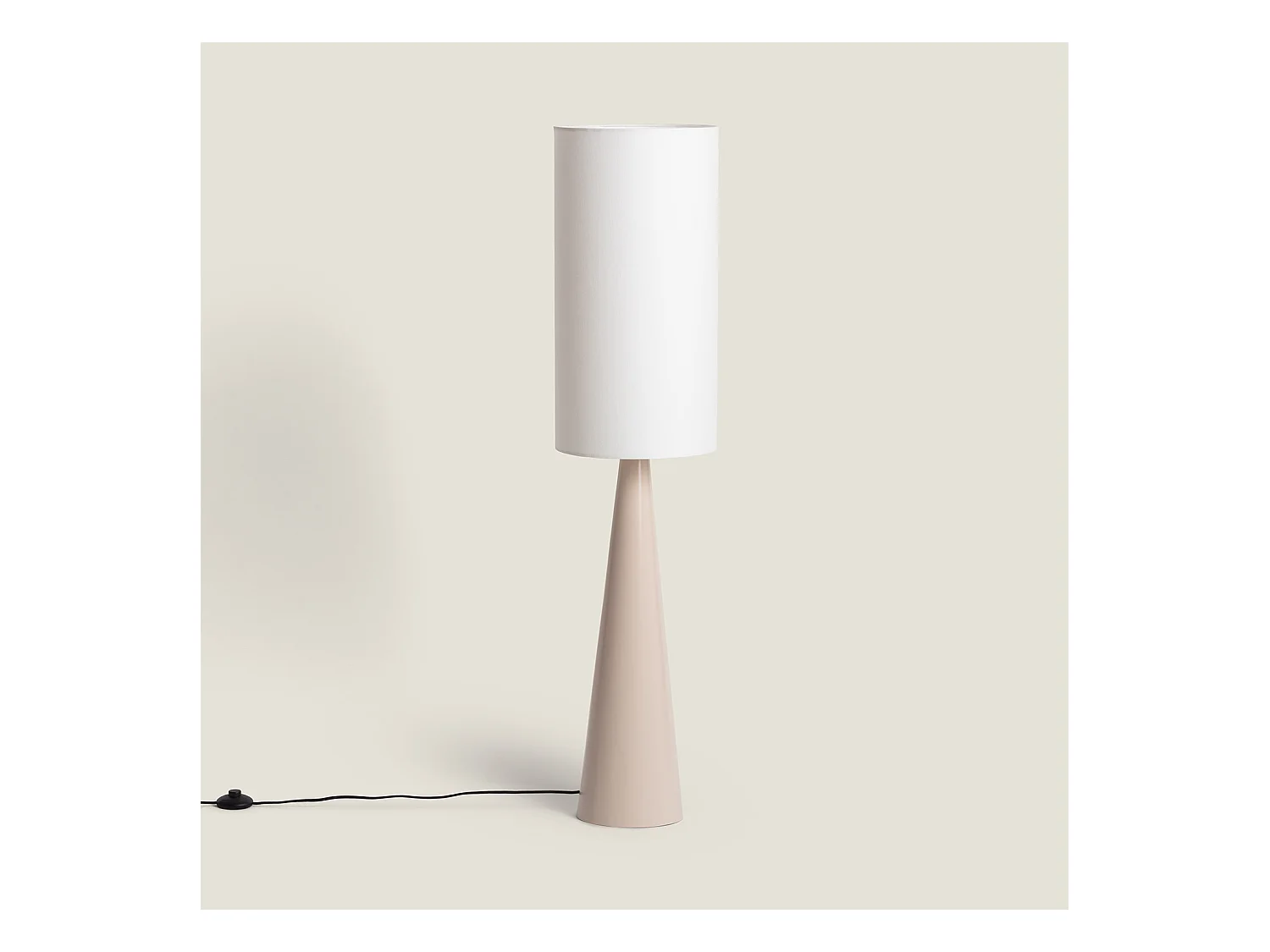 Lampada da Terra Metallo Cambaca Beige