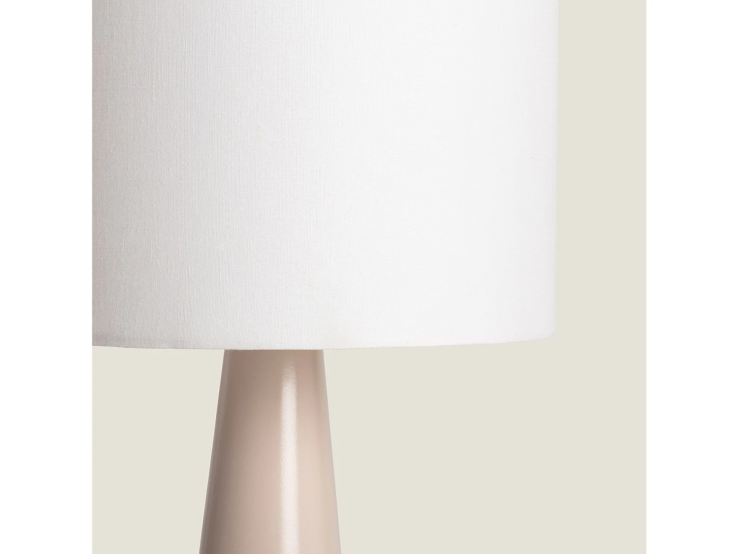Lampadaire Métal et Tissu  Cambaca Beige