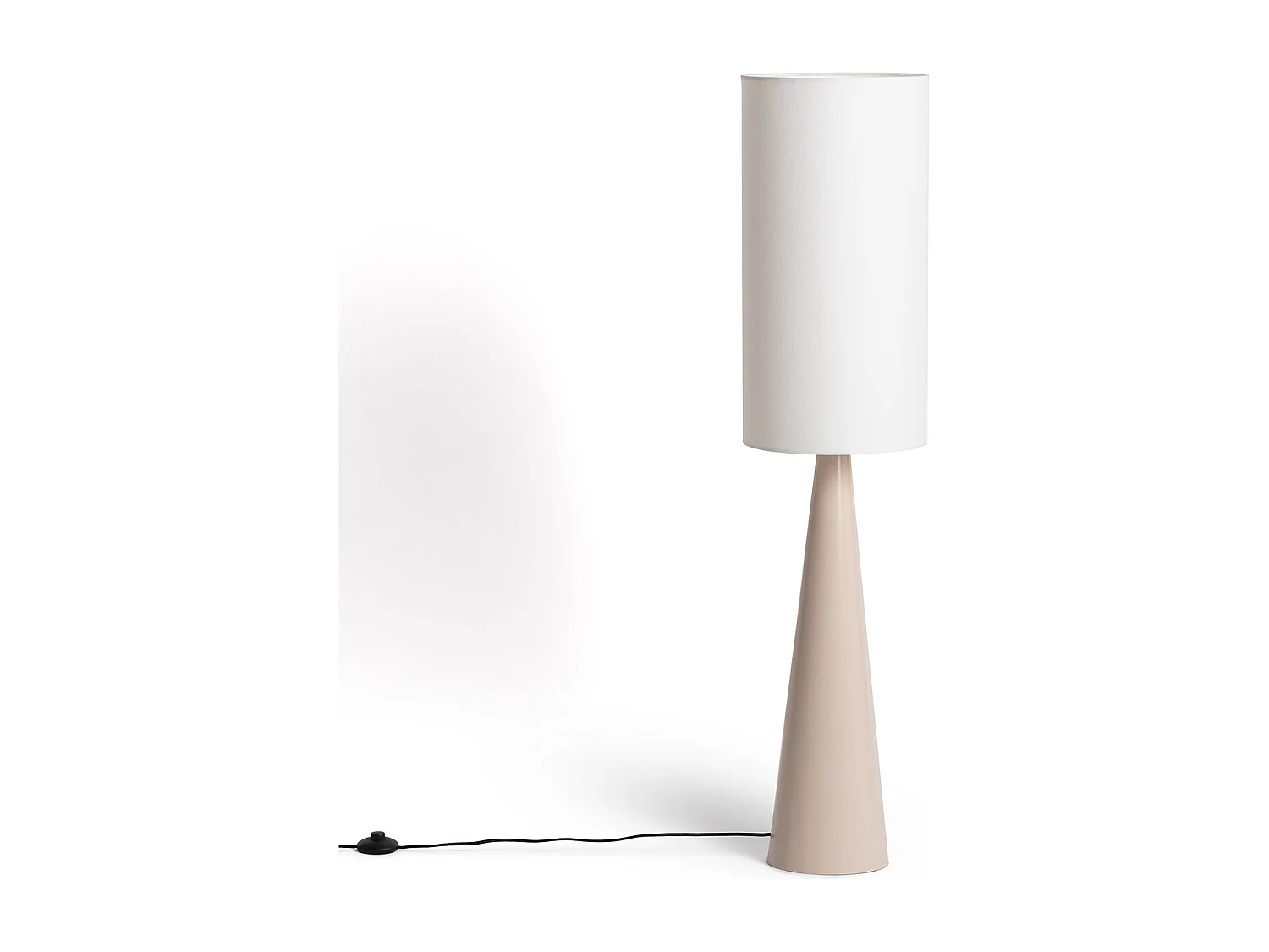 Lampadaire Métal et Tissu  Cambaca Beige
