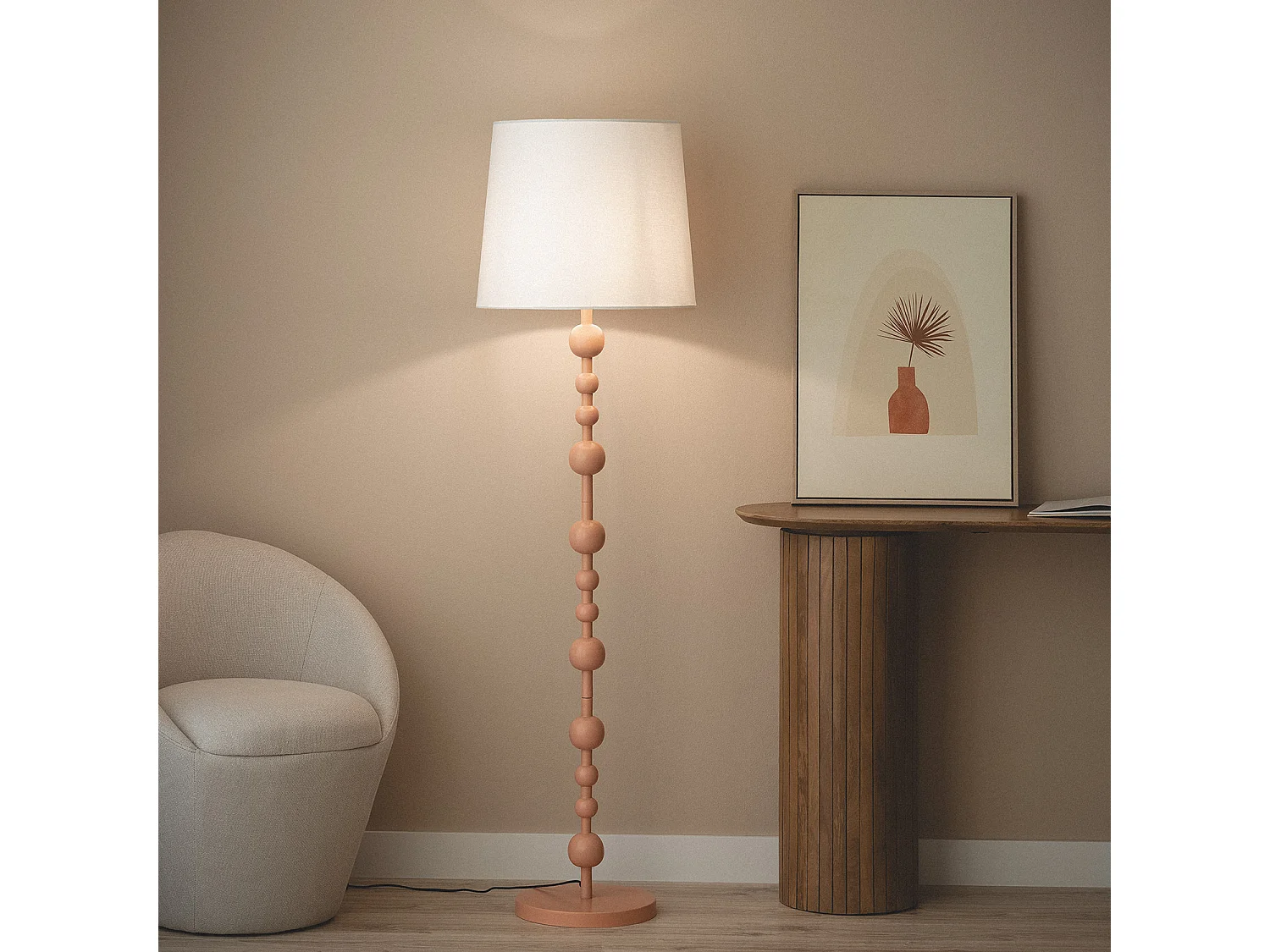 Lampadaire Métal Zunga Noir