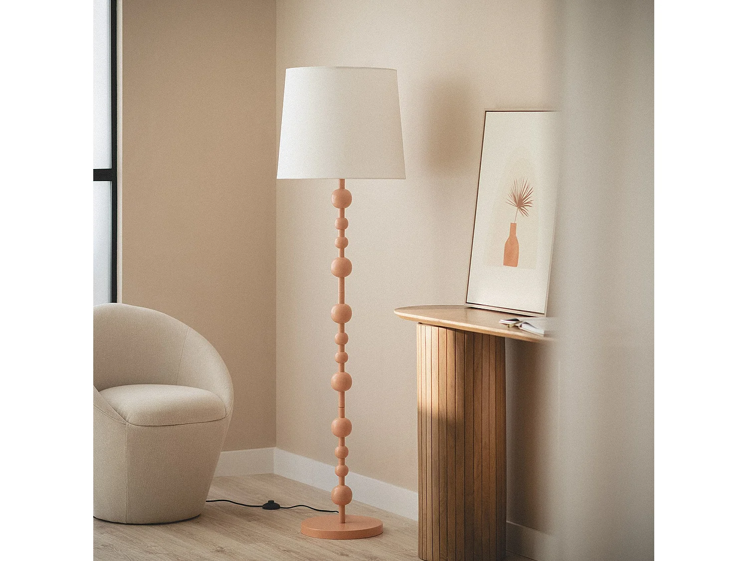 Lampadaire Métal Zunga Noir