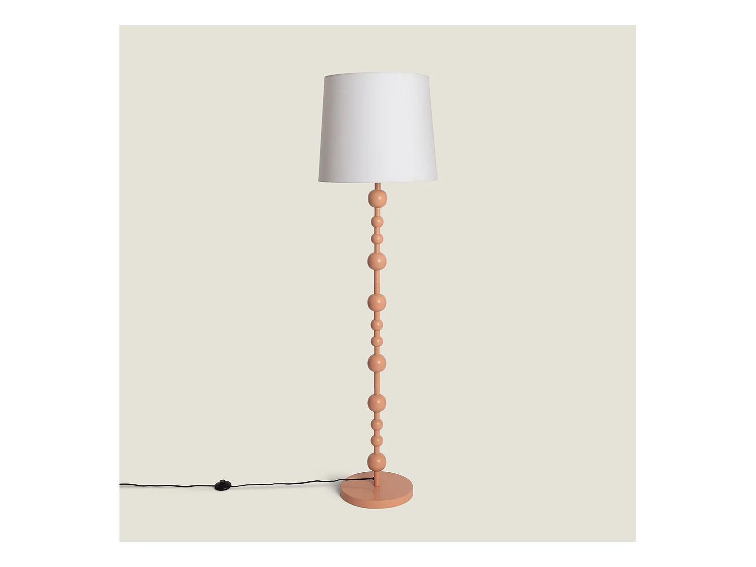 Lámpara de Pie Metal Zunga Melocotón