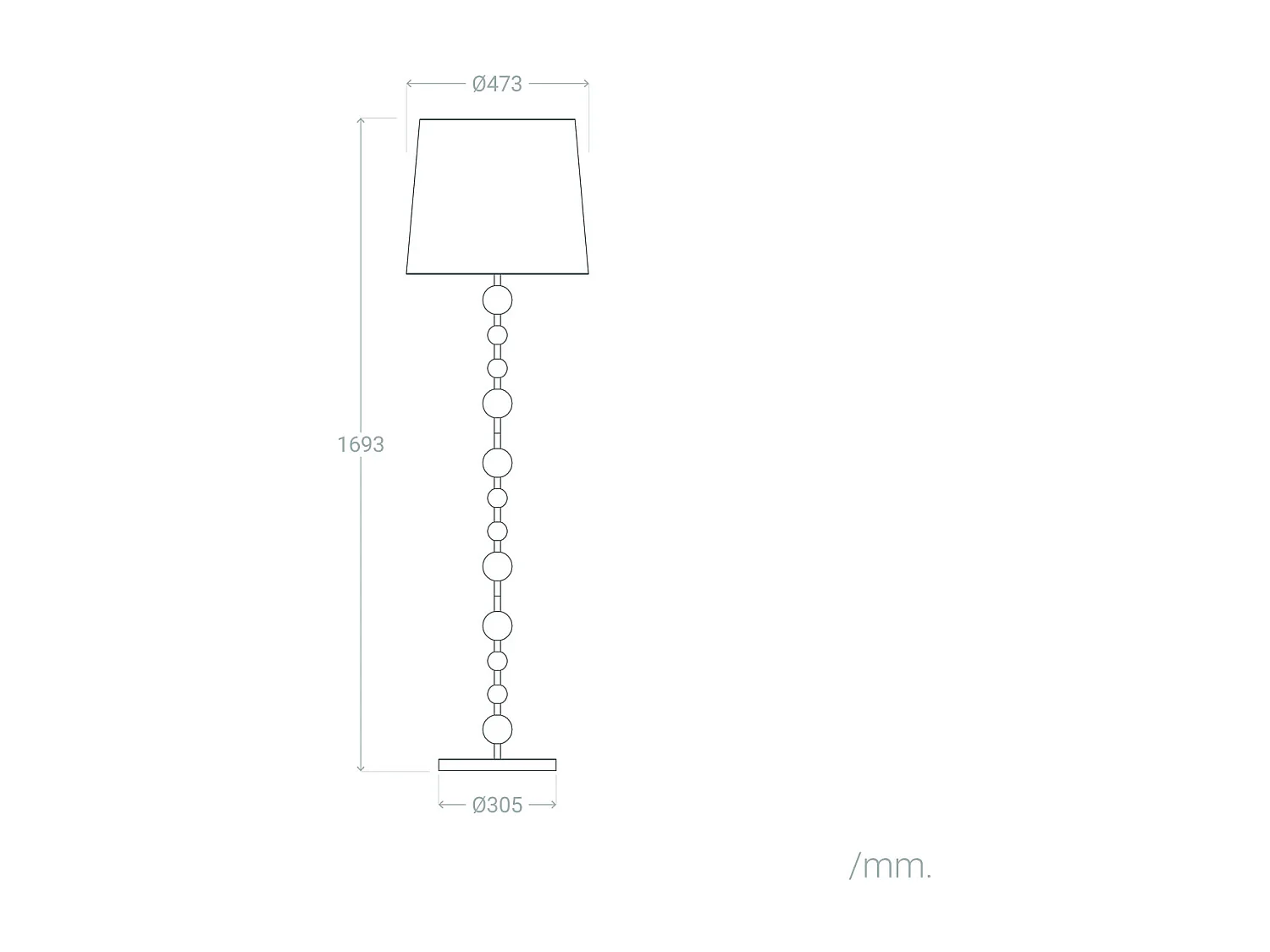 Lampadaire Métal Zunga Pêche