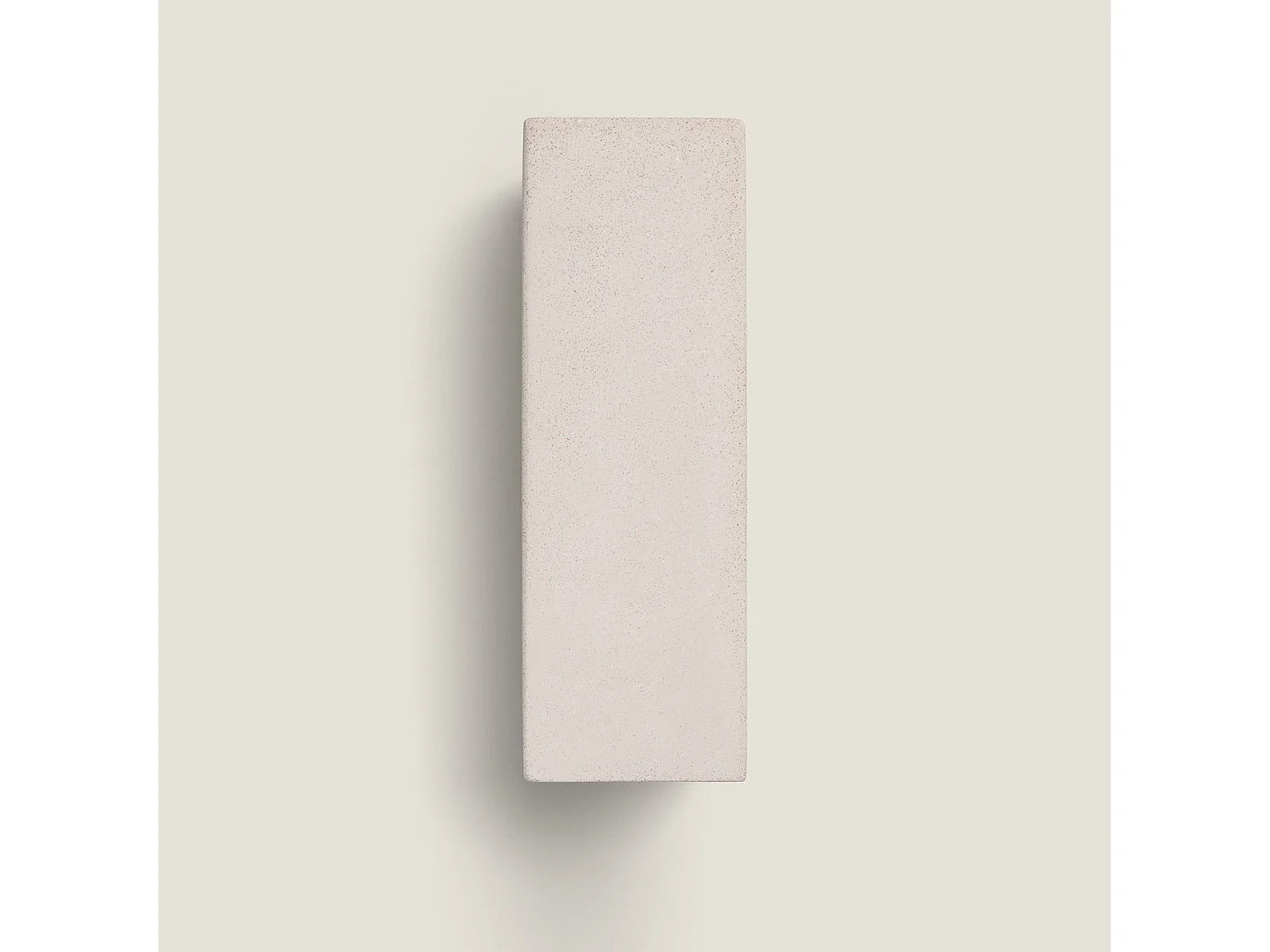 Aplique de Pared Exterior Cemento Iluminación Doble Cara Banjar Square Beige