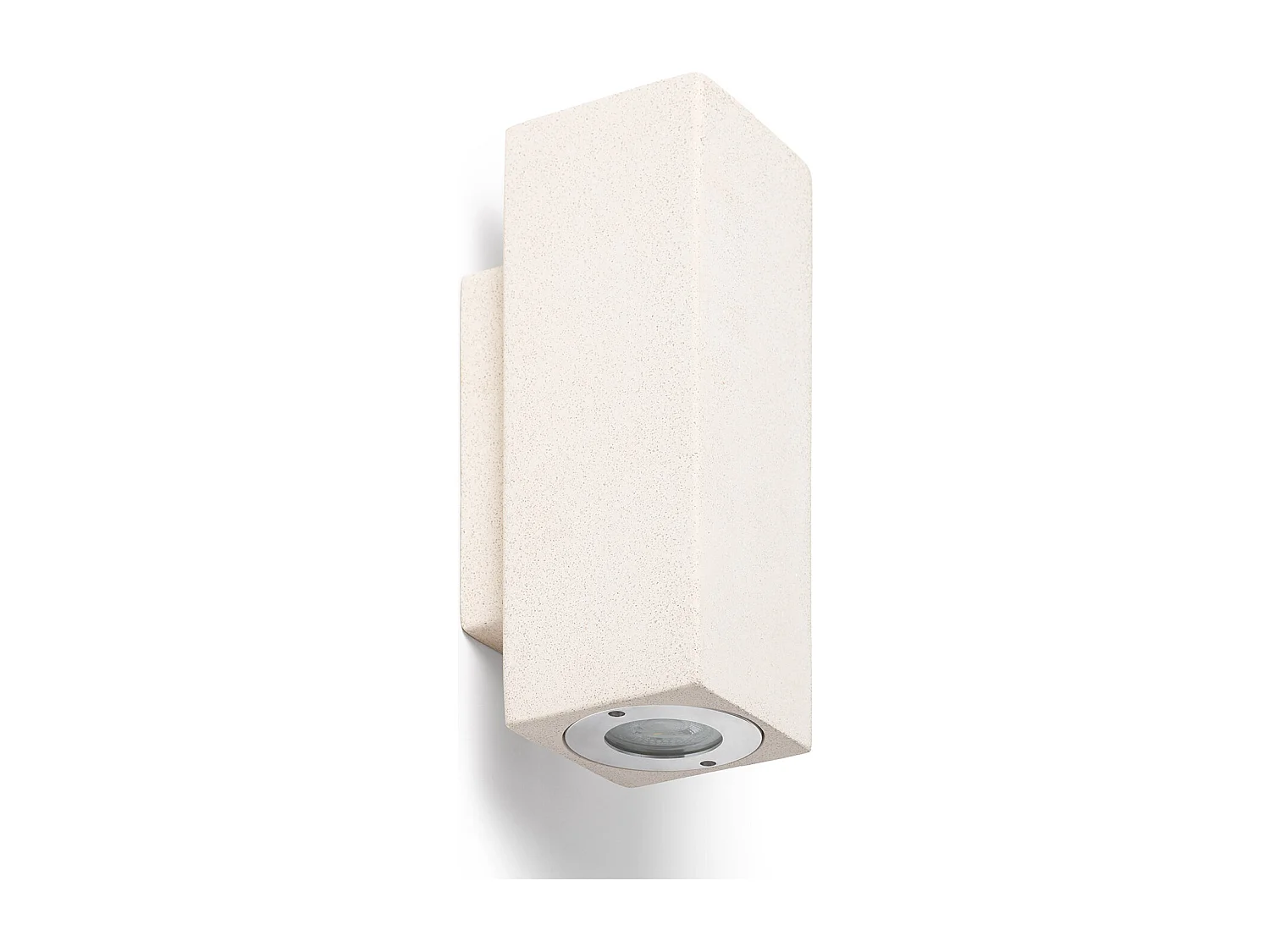 Applique Murale Extérieure Ciment Éclairage Double Face Banjar Square Beige