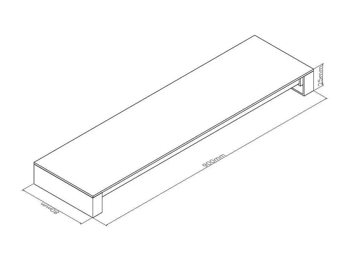 Applique Murale Extérieure LED Bathen 30W Aluminium Noir