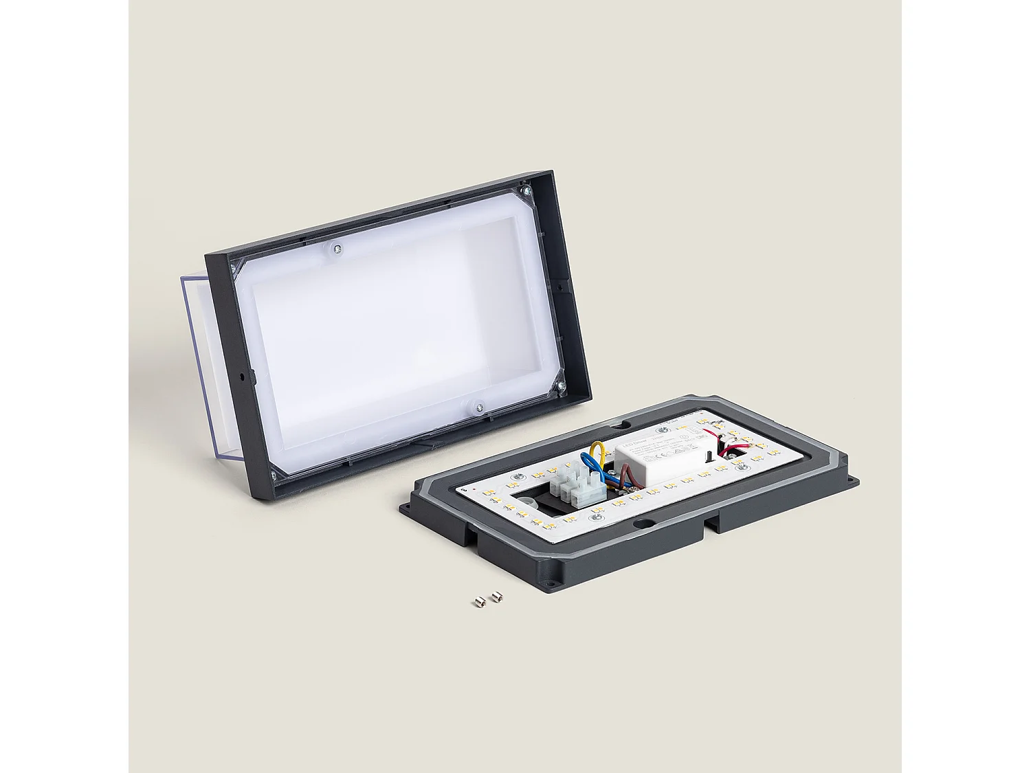 Applique Murale Extérieure LED 12W Aluminium CCT Sélectionnable Double Éclairage Caelia Anthracite