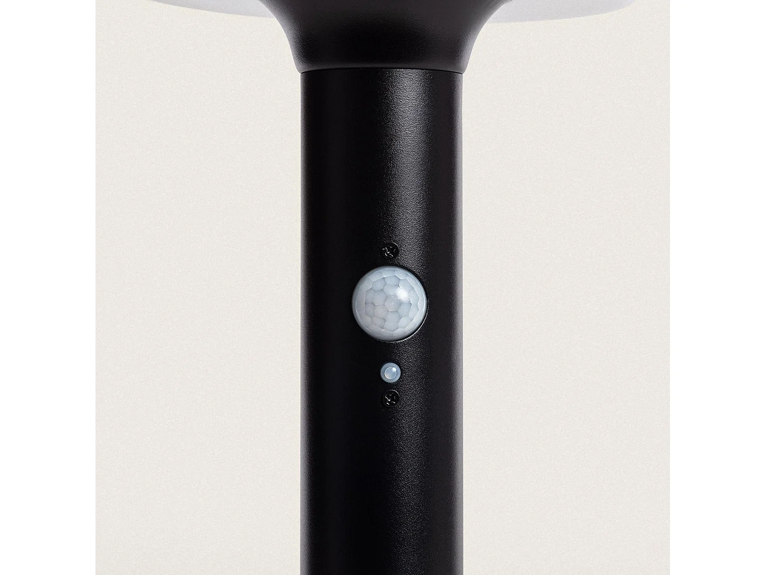 Balise Solaire Extérieure LED 6W en Saillie sur Pied 45cm avec Détecteur de Mouvement Helios Inox 304  4000K Blanc neutre