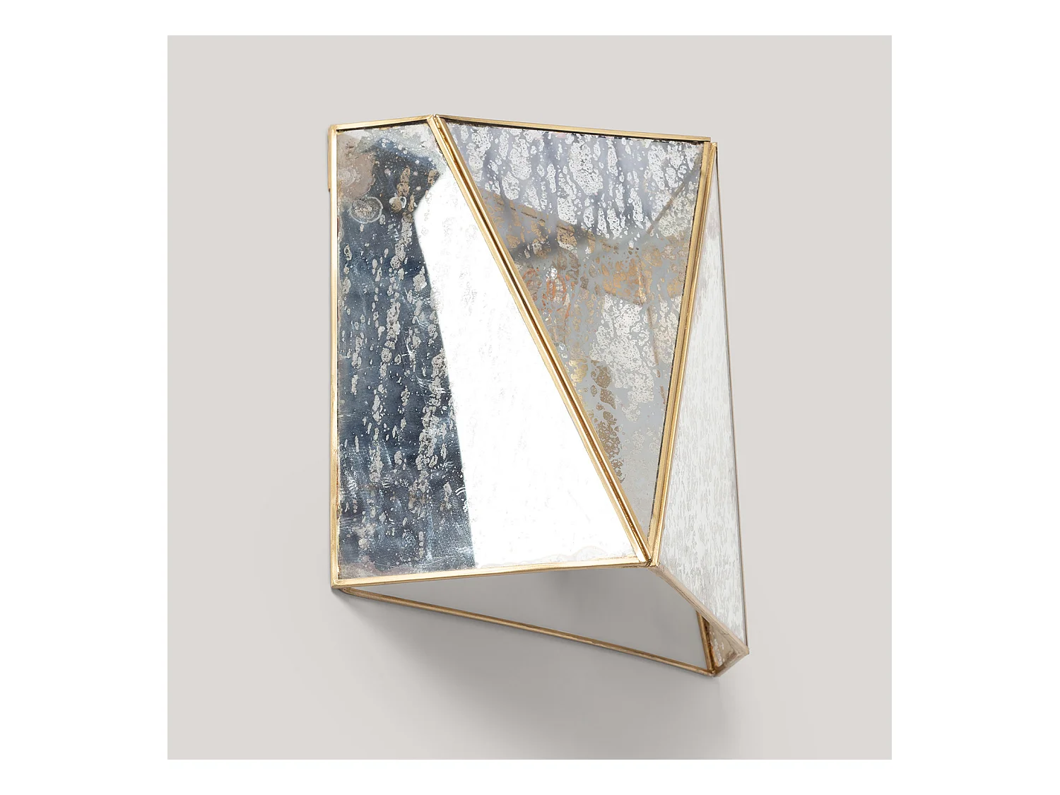 Applique Murale Métal et Verre Mattina  Doré