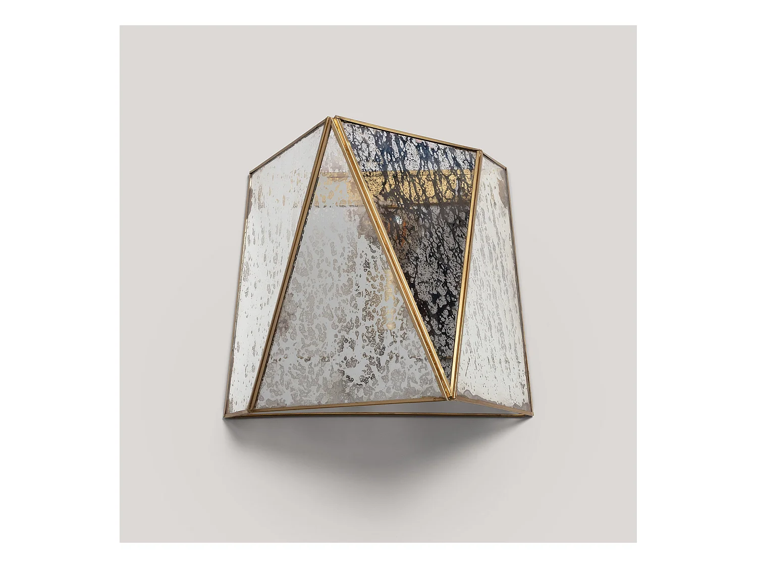 Applique Murale Métal et Verre Mattina  Doré