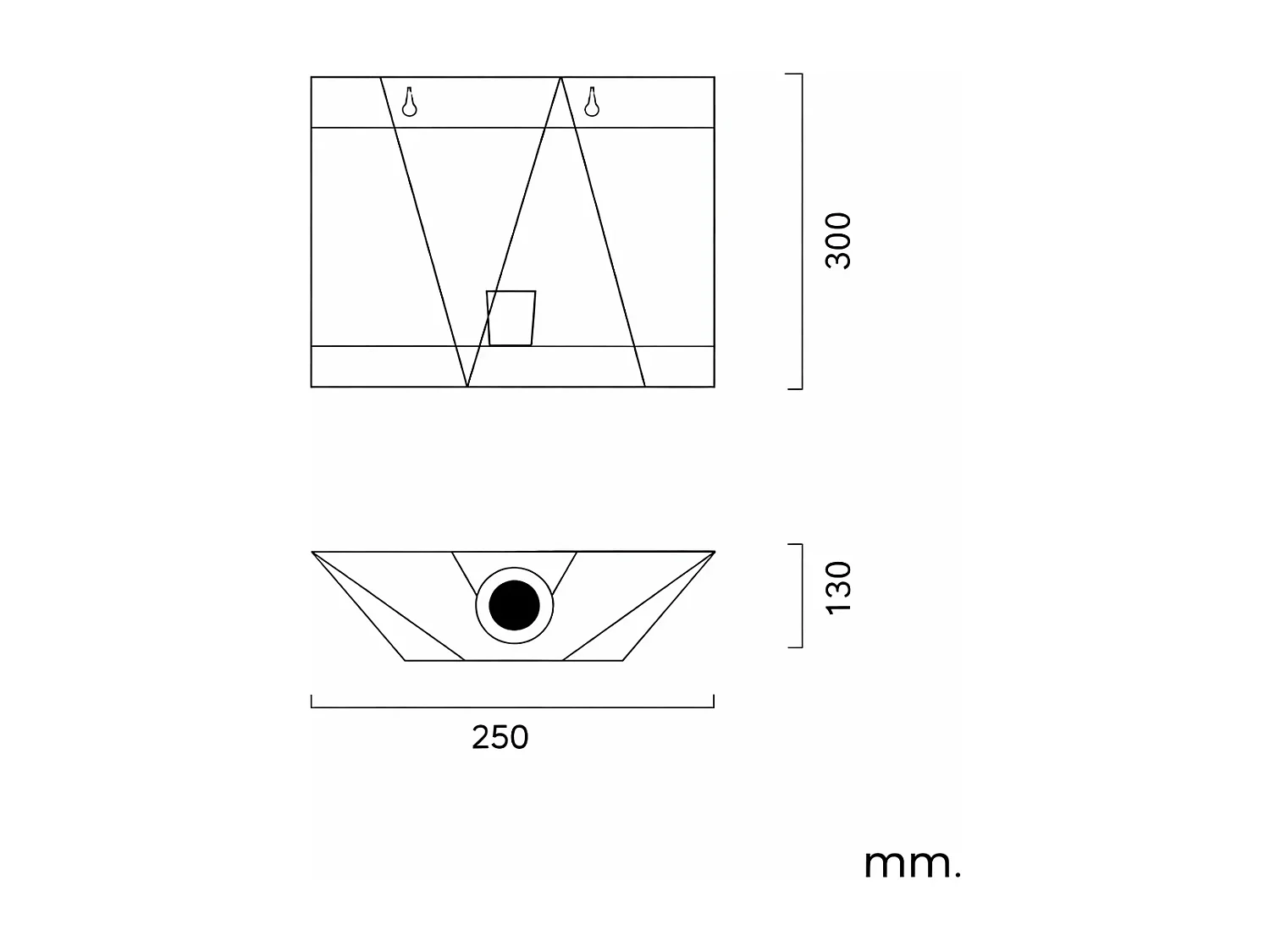 Applique Murale Métal et Verre Mattina  Doré