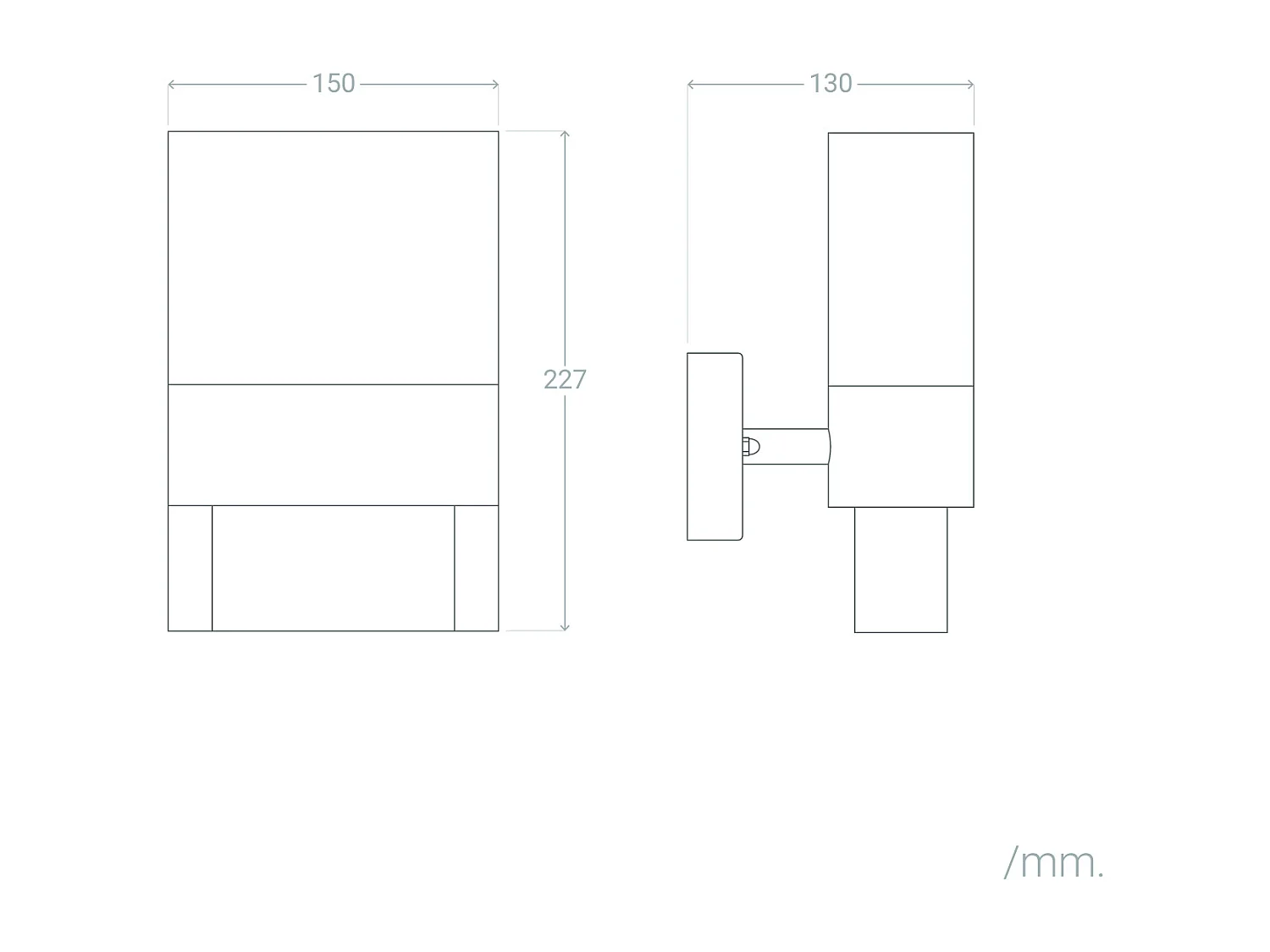 Applique Murale Extérieure LED 10W  Aluminium pour Numérotation de Domicile Mulham Noir