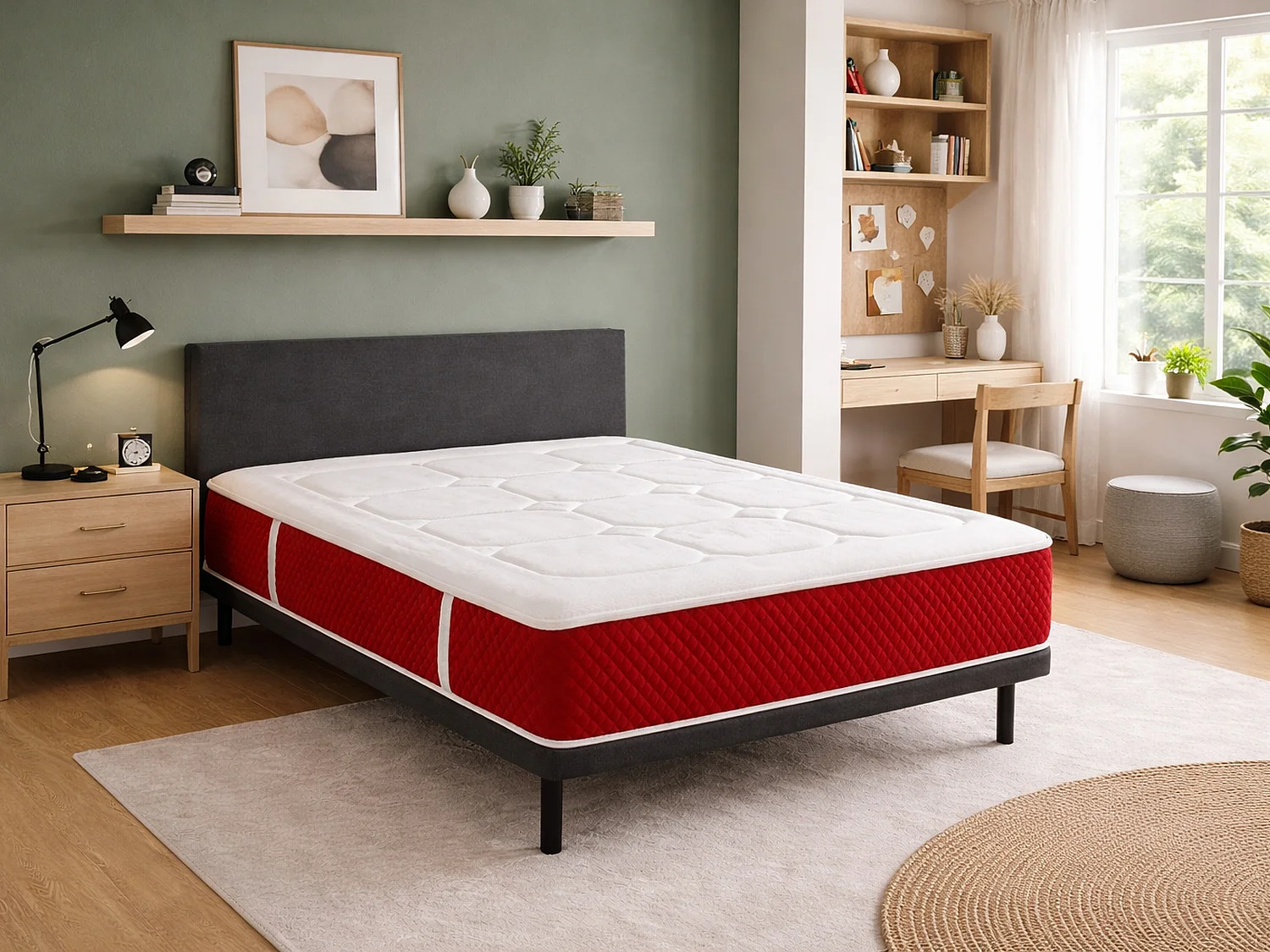 Matelas en latex et ressorts ensachés DORMISSIMO SPRING LATEX PREMIUM 150x190 - Hauteur 30 cm