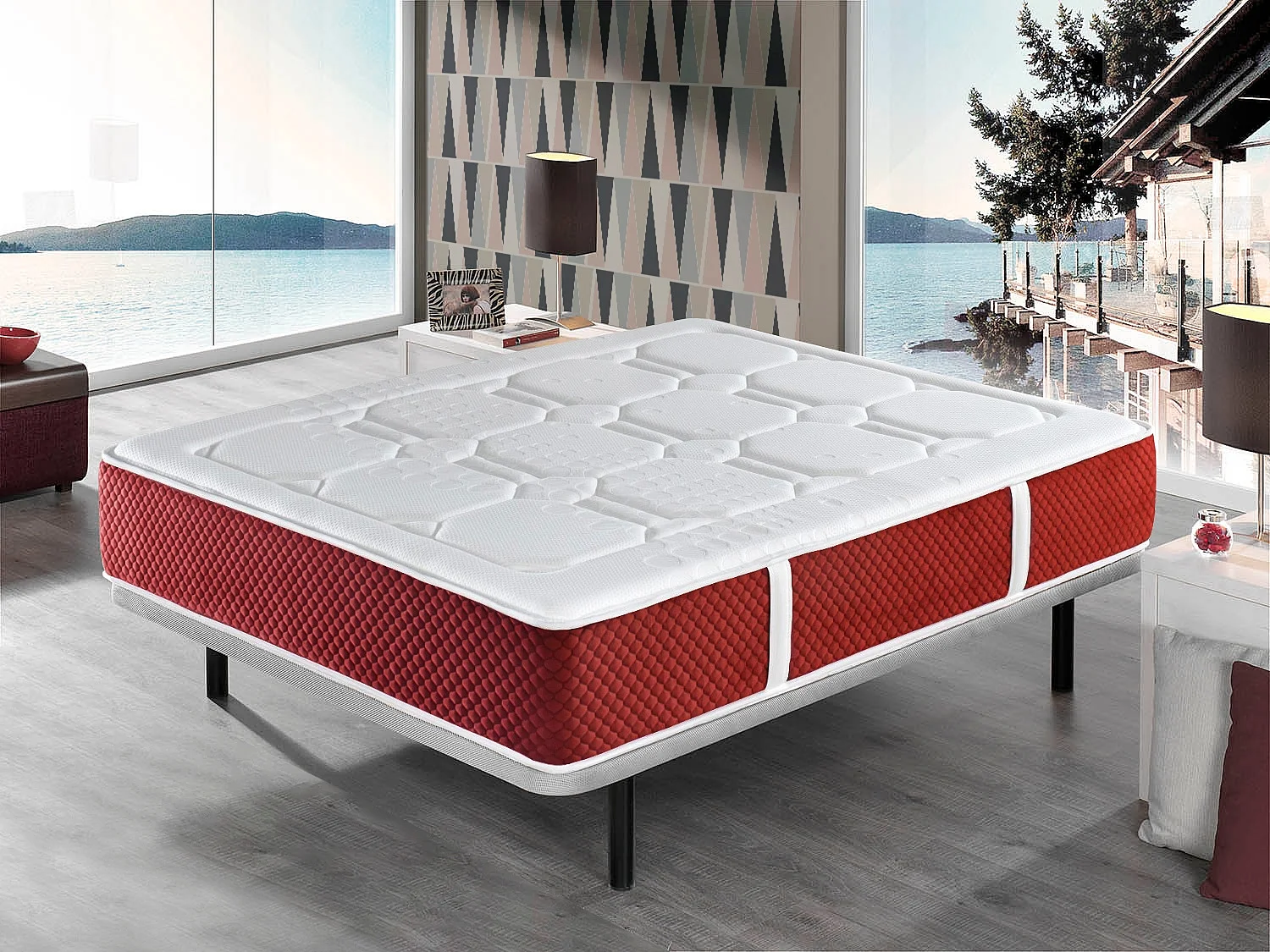 Matelas en latex et ressorts ensachés DORMISSIMO SPRING LATEX PREMIUM 160x200 - Hauteur 30 cm