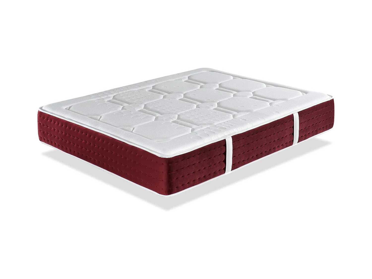 Matelas en latex et ressorts ensachés 200X200 SPRING LATEX PREMIUM, hauteur 30 CM, latex naturel. 7 zones de confort