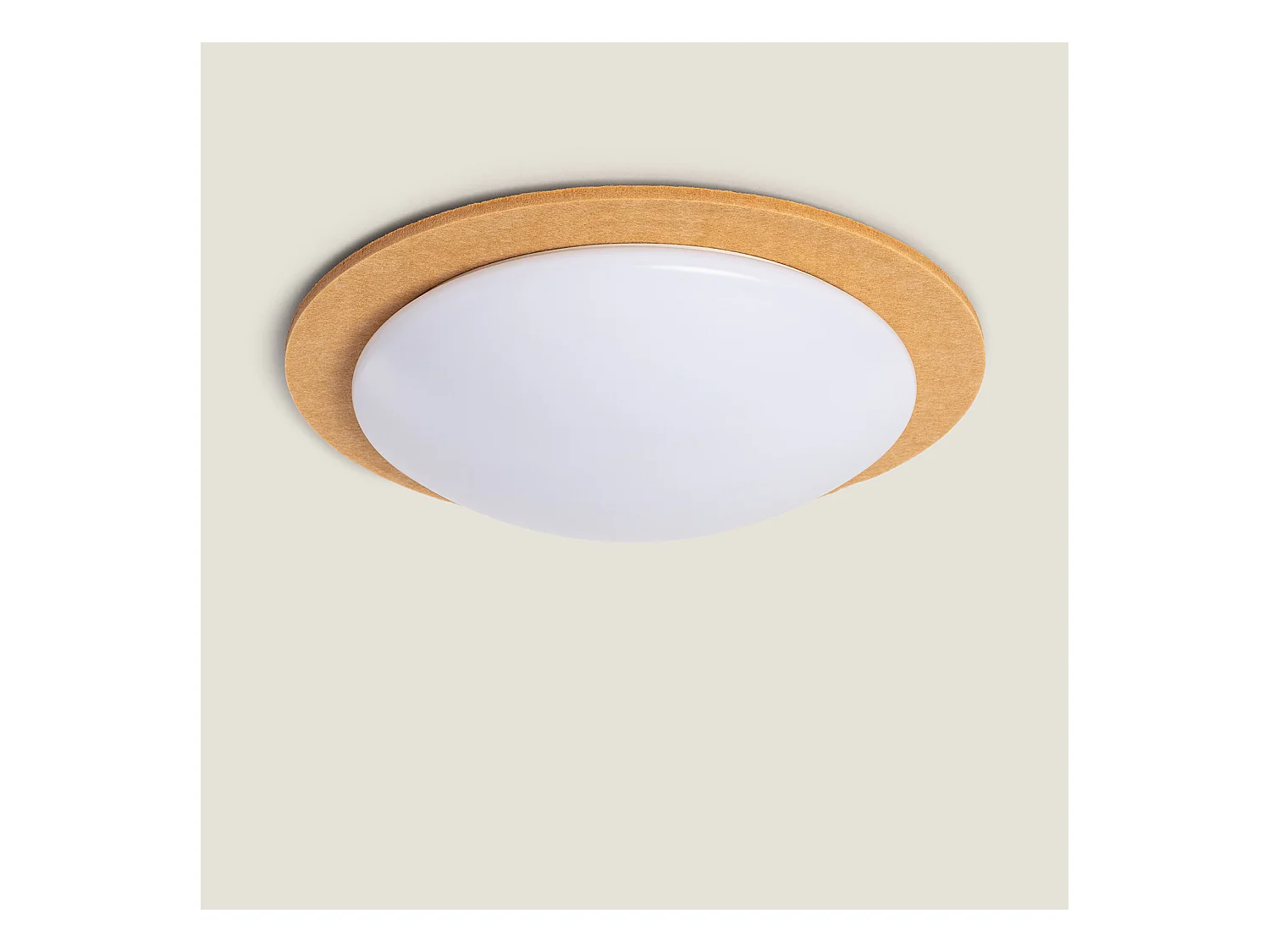 Plafonnier LED 18W Rond Feutre Ø460 mm CCT Sélectionnable Lezhan Gris