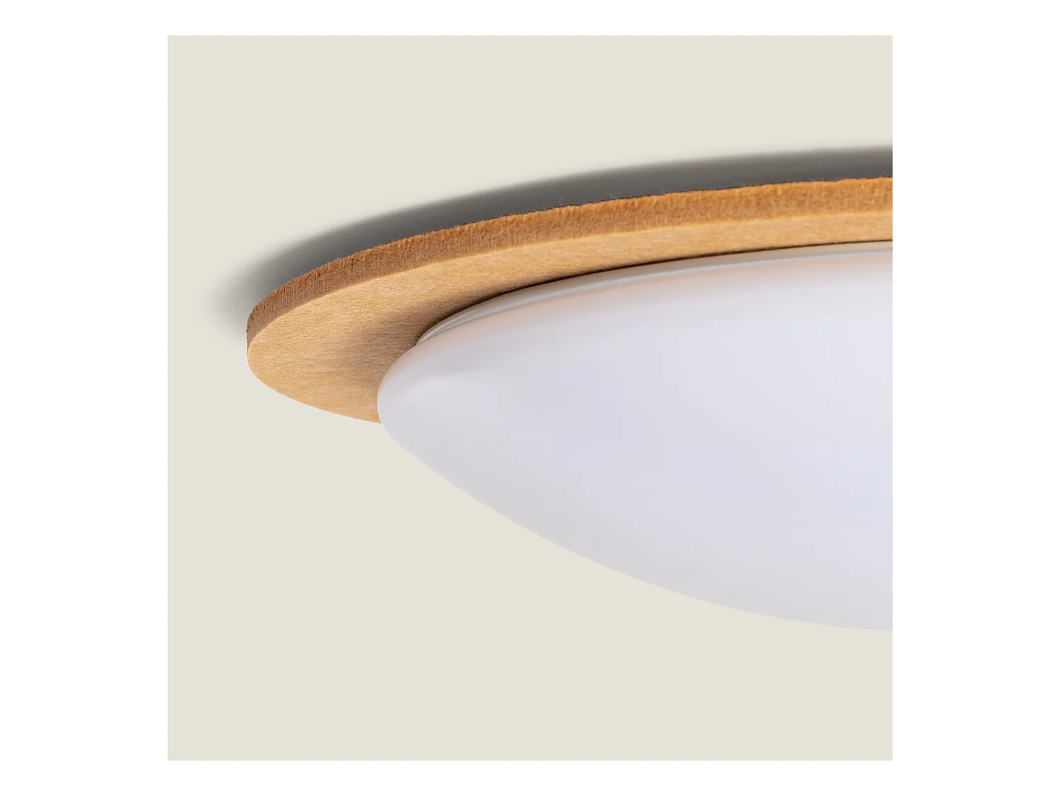 Plafonnier LED 18W Rond Feutre Ø460 mm CCT Sélectionnable Lezhan Gris