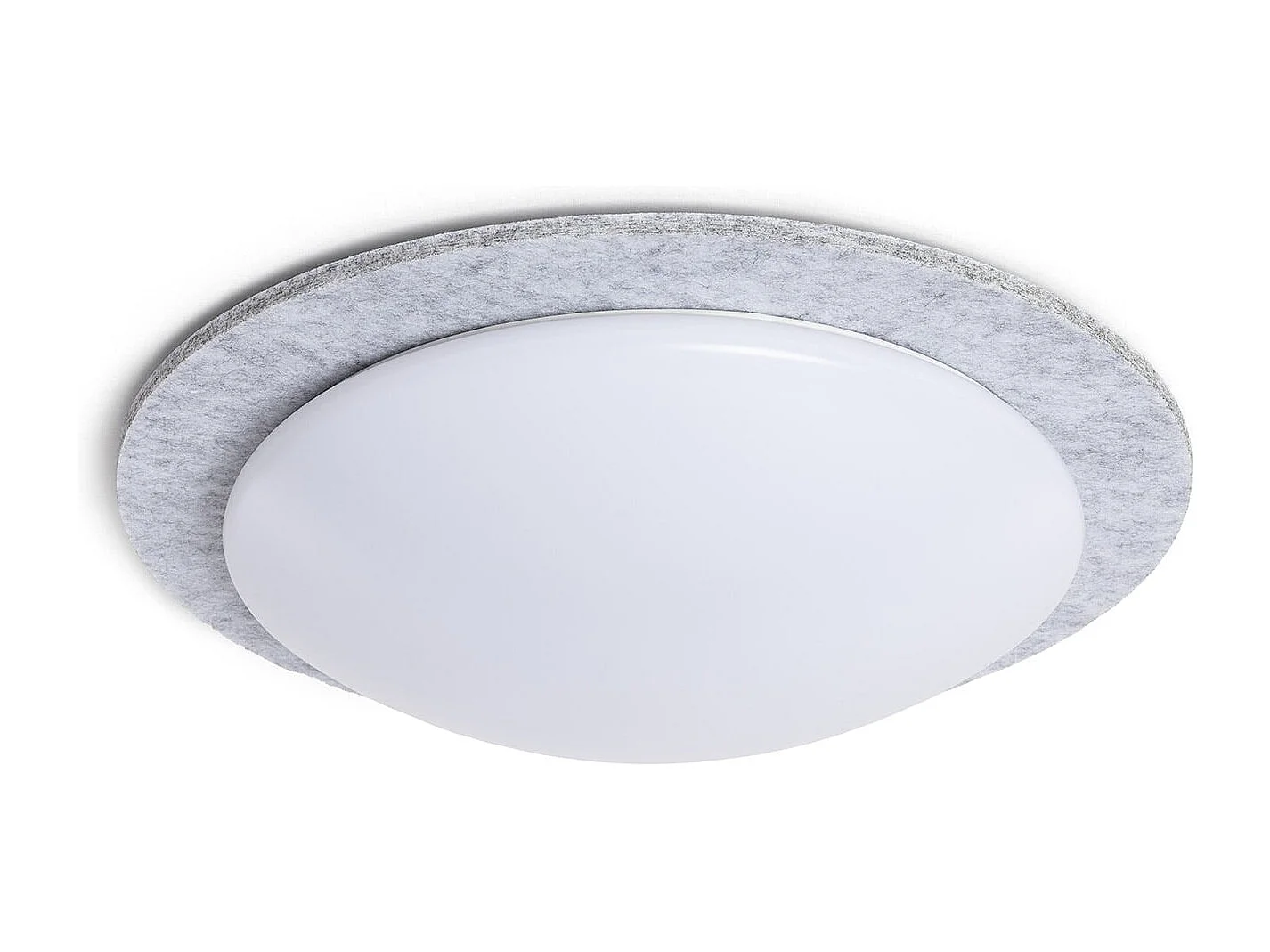 Plafón LED Acústico 18W Circular Fieltro Ø460 mm CCT Seleccionable Lezhan Gris