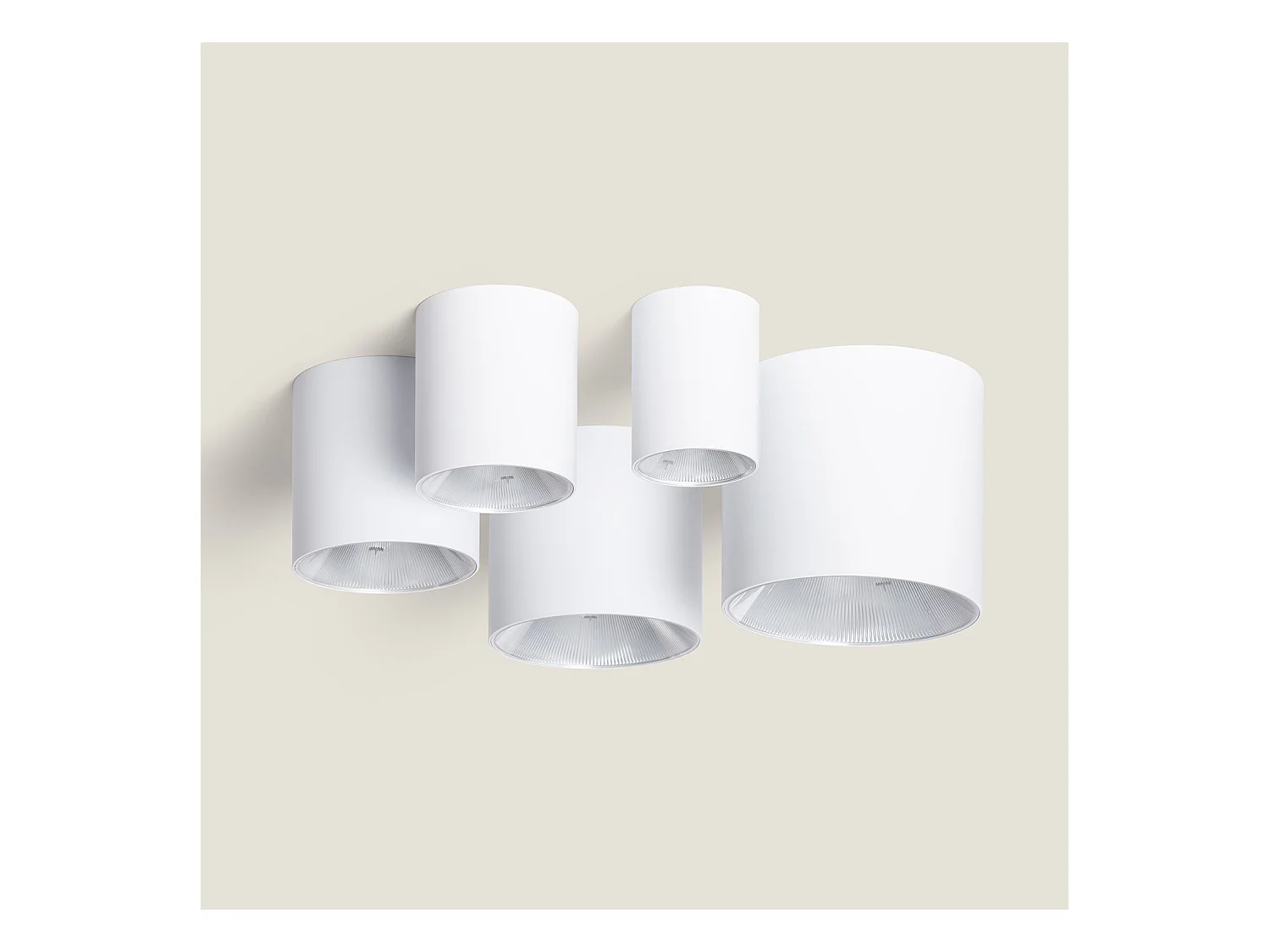 Plafonnier LED 7W Circulaire Syrah Blanc Sélectionnable (chaud-neutre) (2700K - 3300K - 4000K)