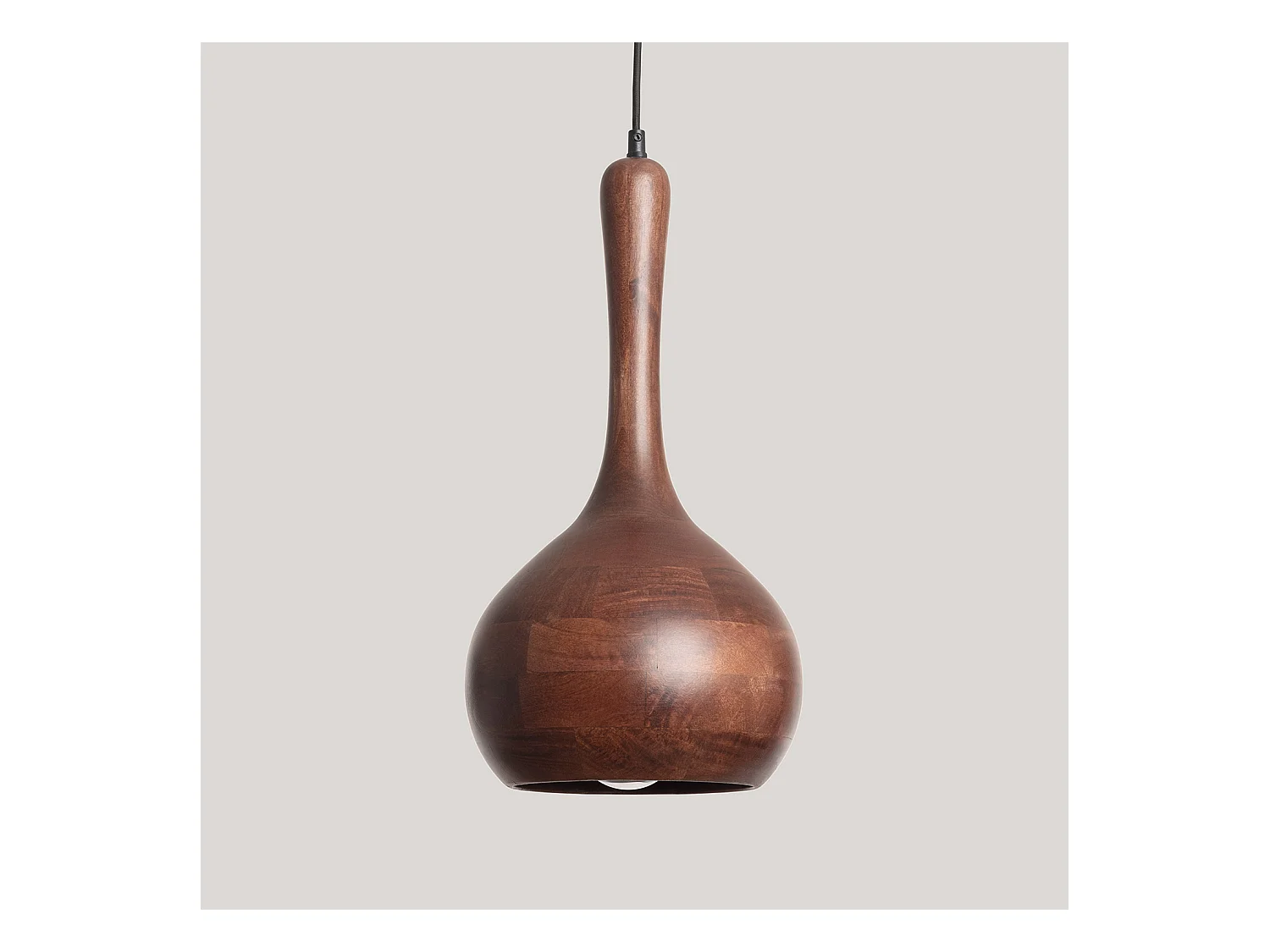 Lampada a sospensione Legno Gatik ILUZZIA Marrone