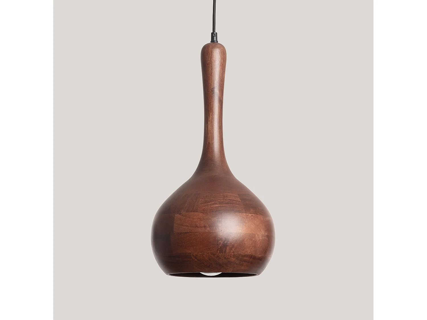Lampada a sospensione Legno Gatik ILUZZIA Marrone