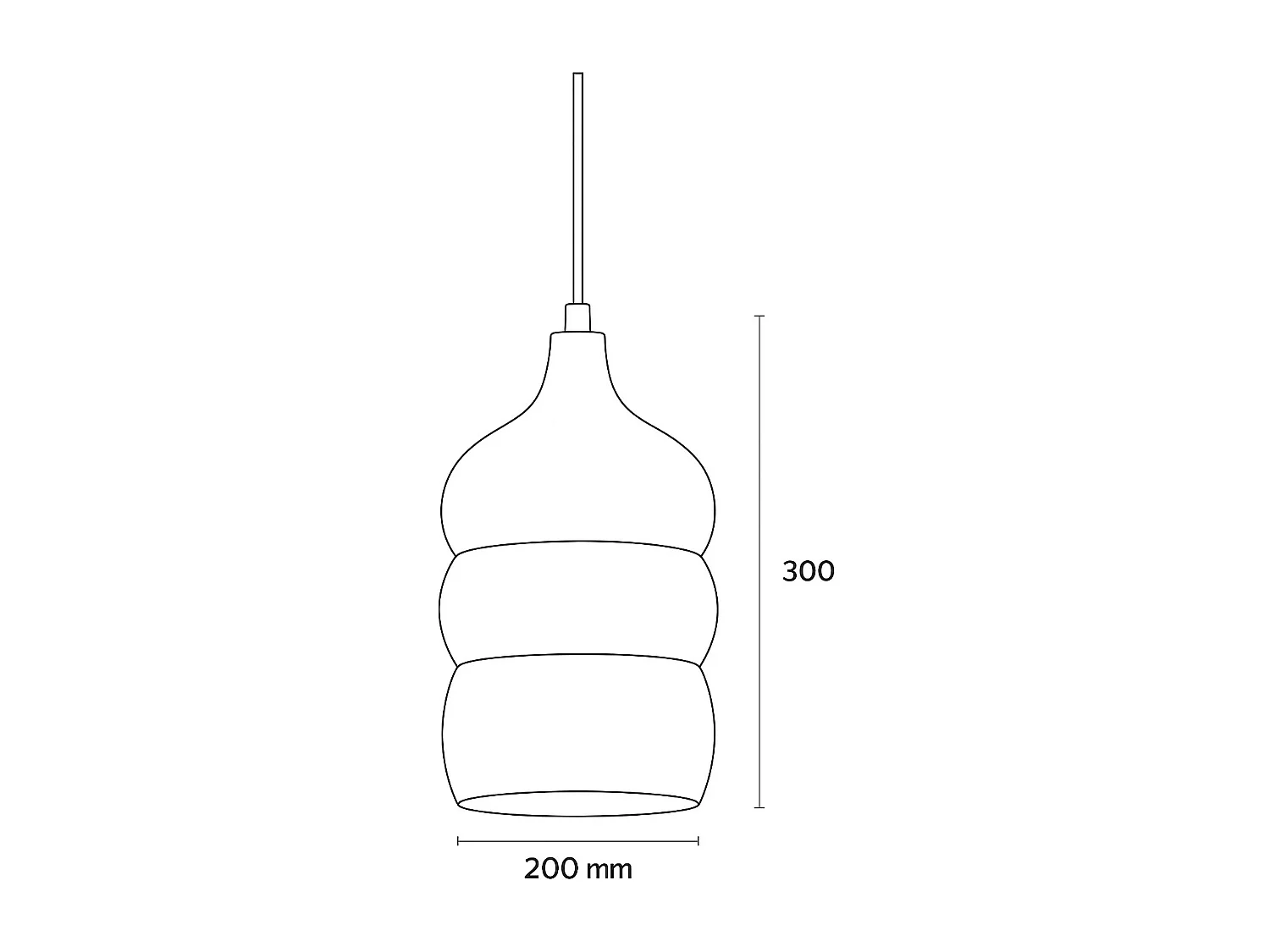 Suspension Bois Kanan I Brun