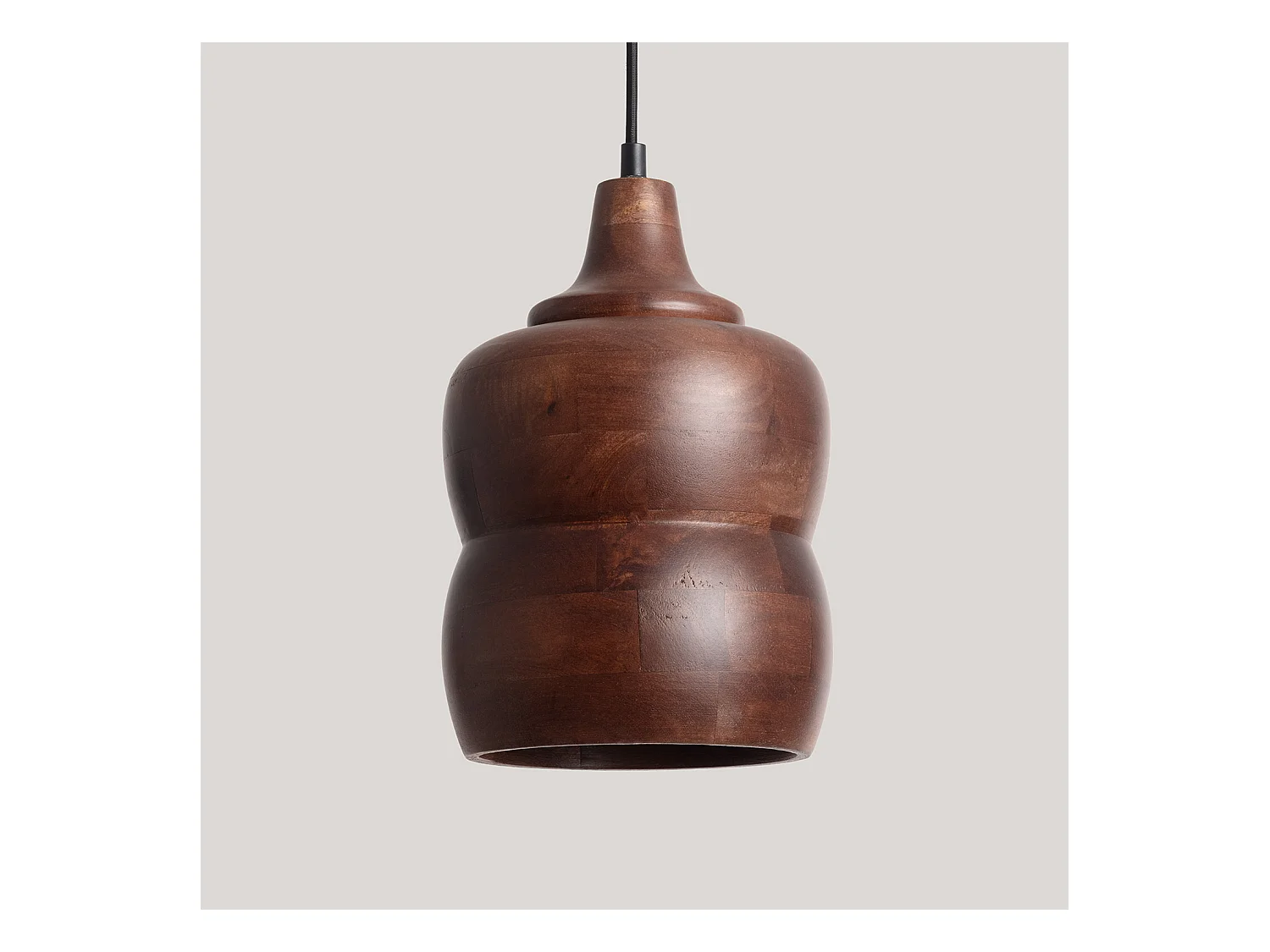 Lampada a Sospensione Legno Kanan II ILUZZIA Marrone